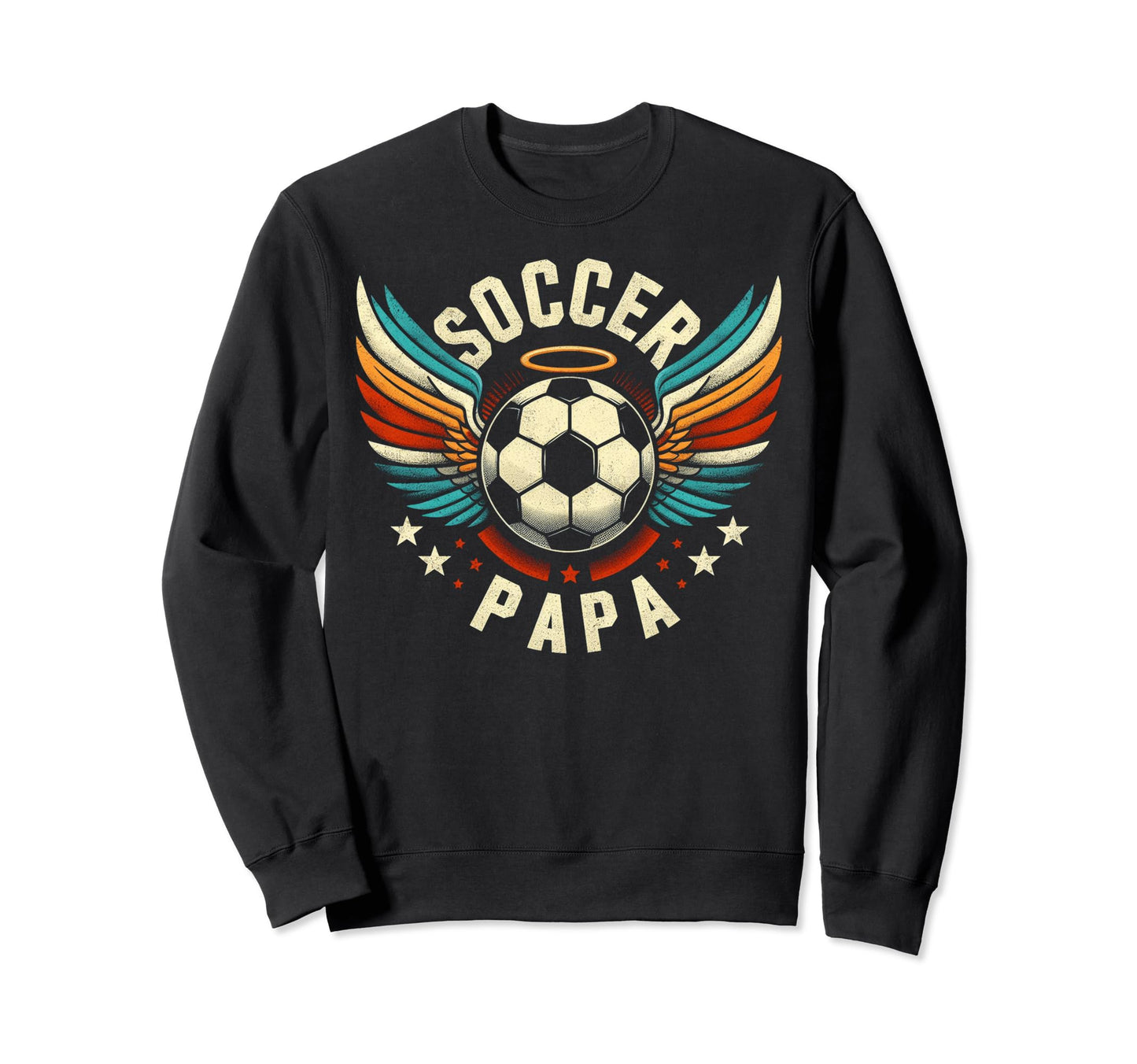 Soccer Papa Family Matching Dad Sweatshirt - Graphic Print Men Women - T-Shirt, Sweatshirt, Hoodie