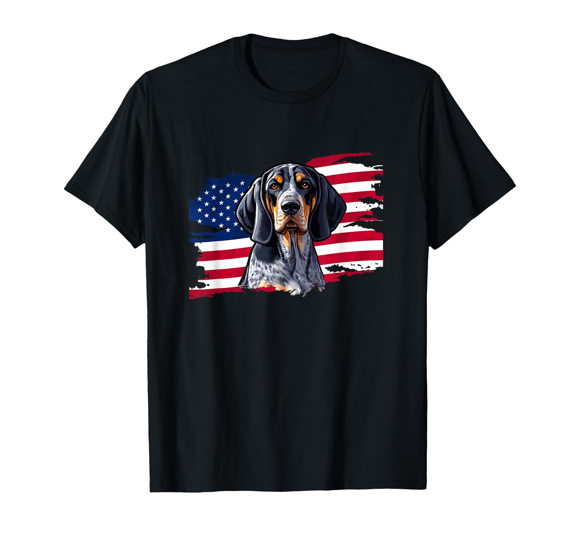 Usa Flag Fourth July 4Th Patriotic Bluetick T-Shirt - Graphic Print Unisex - T-Shirt, Sweatshirt, Hoodie