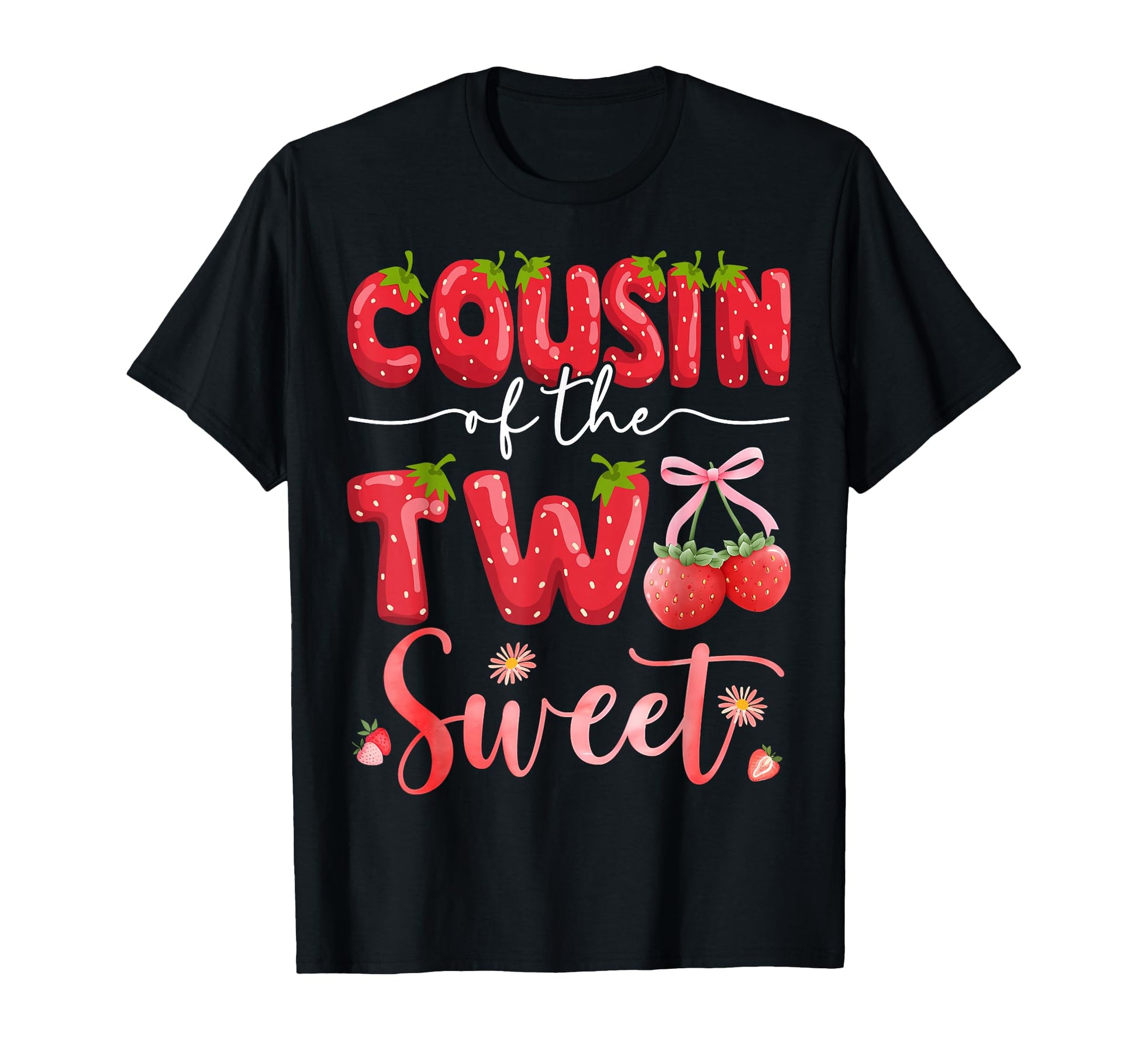 Cousin Two Sweet 2Nd Birthday T-Shirt - Trendy Graphic for Adults - T-Shirt, Sweatshirt, Hoodie