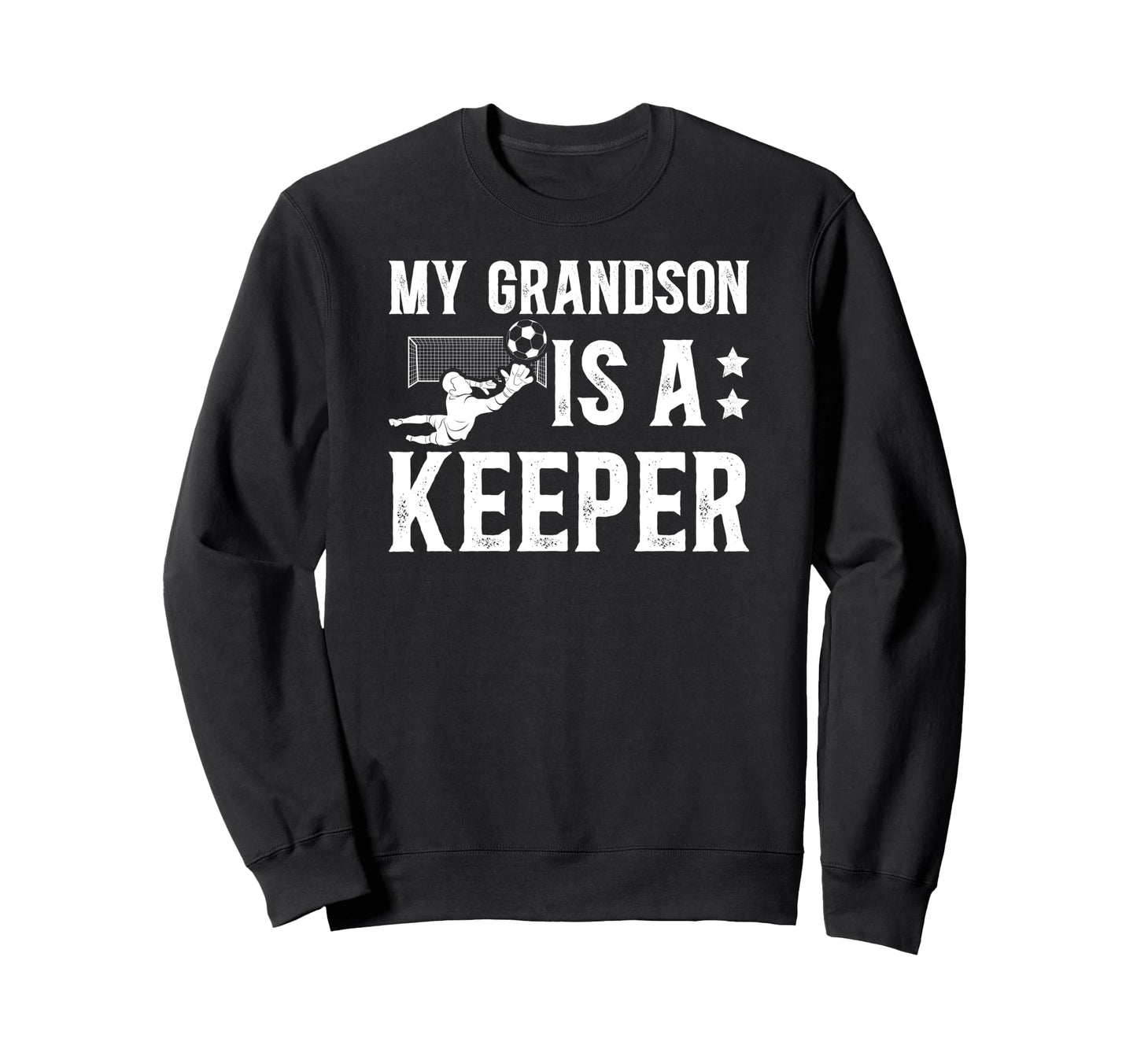 Soccer Keeper Grandpa Soccer Sweatshirt - Minimalist Print for Adults - T-Shirt, Sweatshirt, Hoodie