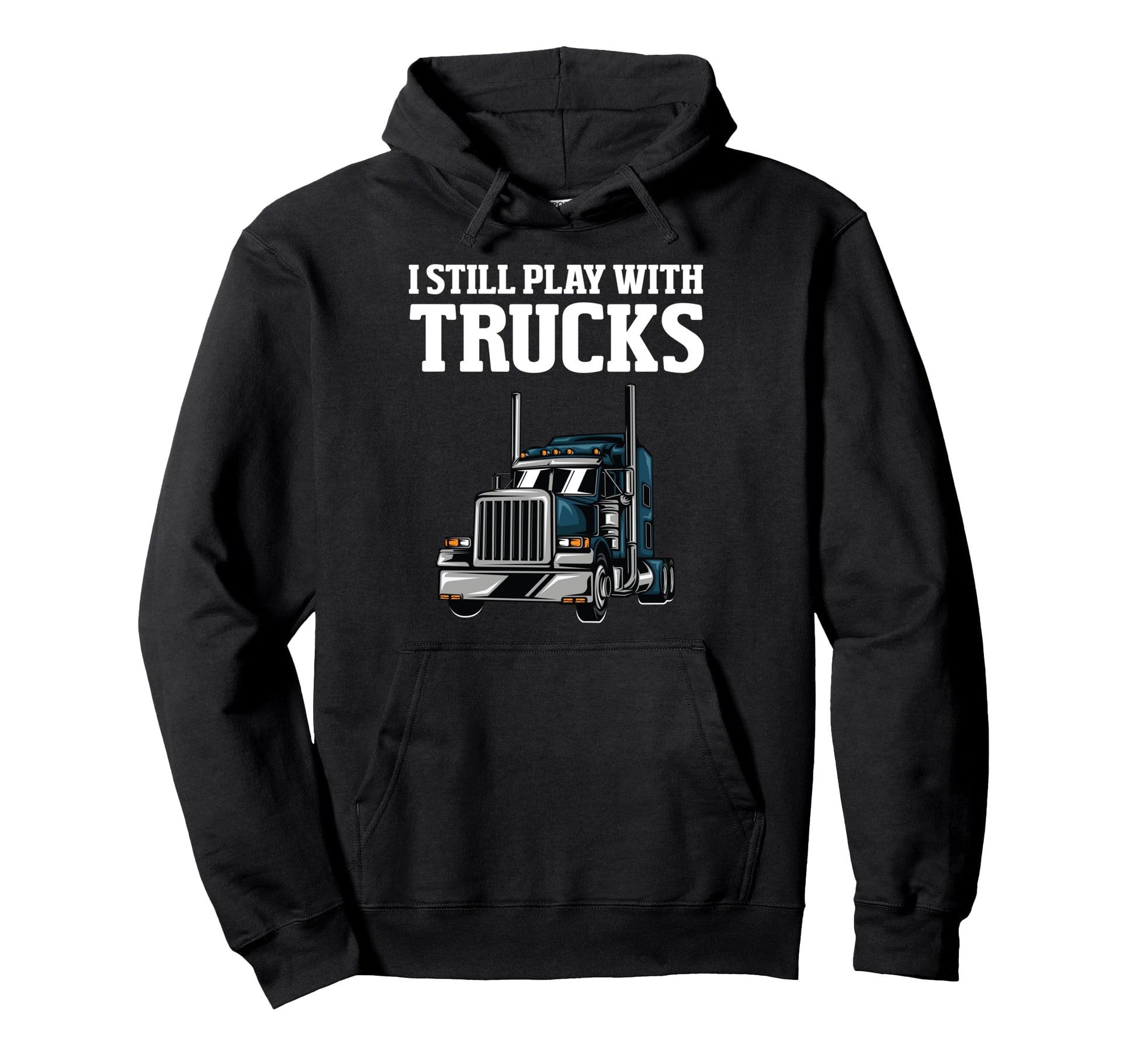 Funny Trucker Truck Driver Trucking Dads Hoodie - Graphic Print Men Women - T-Shirt, Sweatshirt, Hoodie