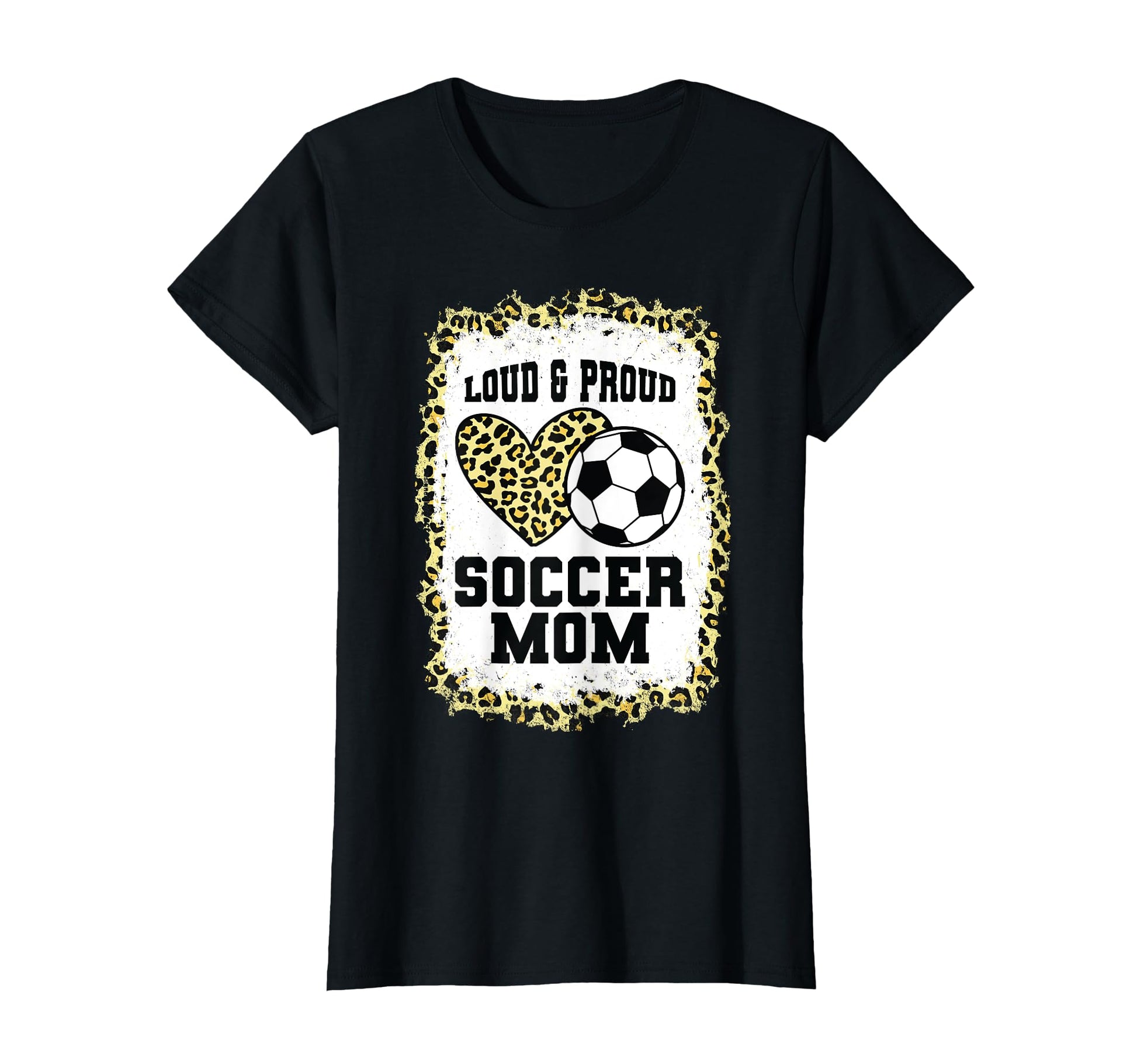 Loud Proud Soccer Mom Heart Soccer Mom T-Shirt - Novelty Apparel for Adults - T-Shirt, Sweatshirt, Hoodie