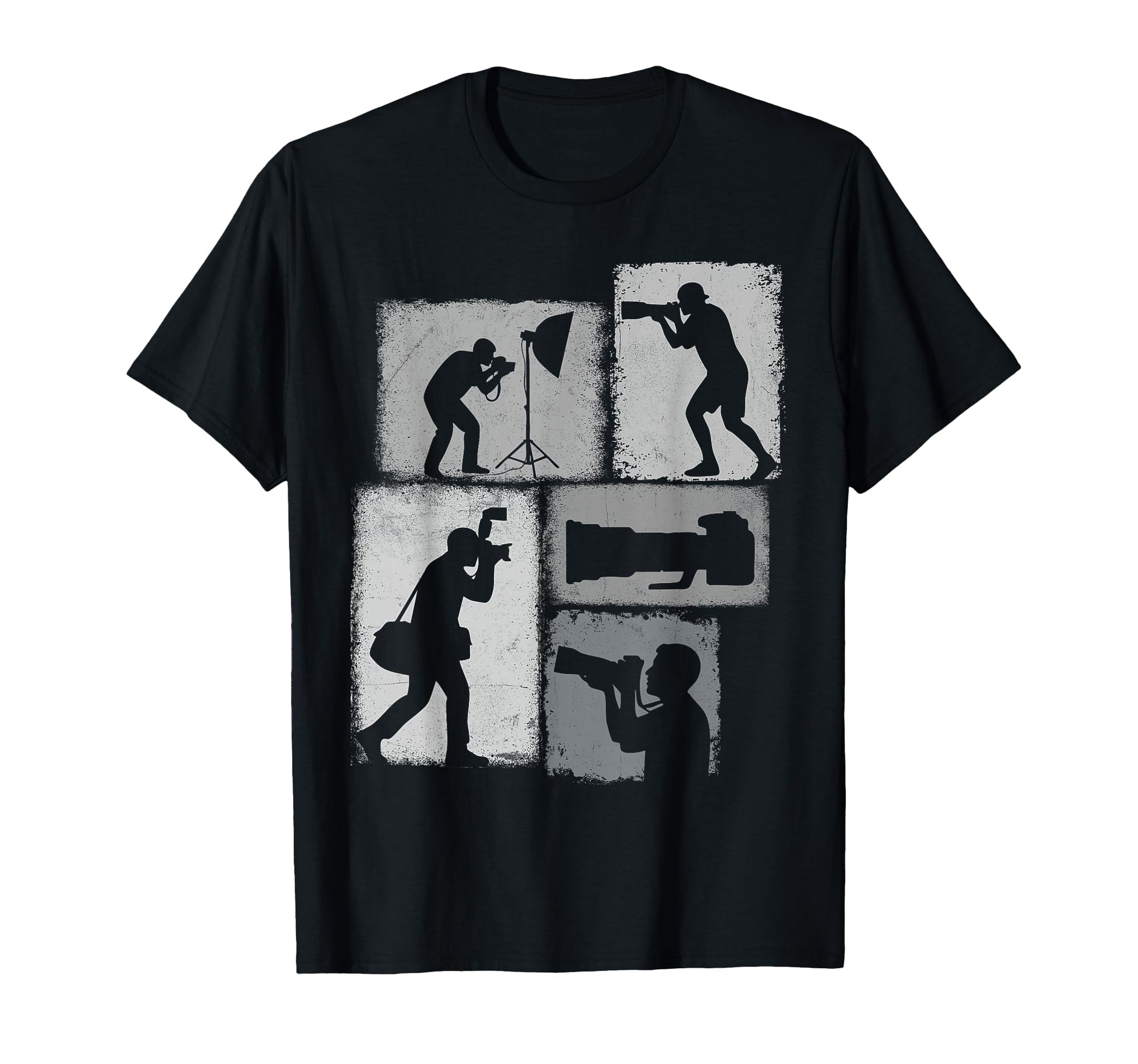Photographer Collage Photography T-Shirt - Fun Novelty Design Unisex - T-Shirt, Sweatshirt, Hoodie