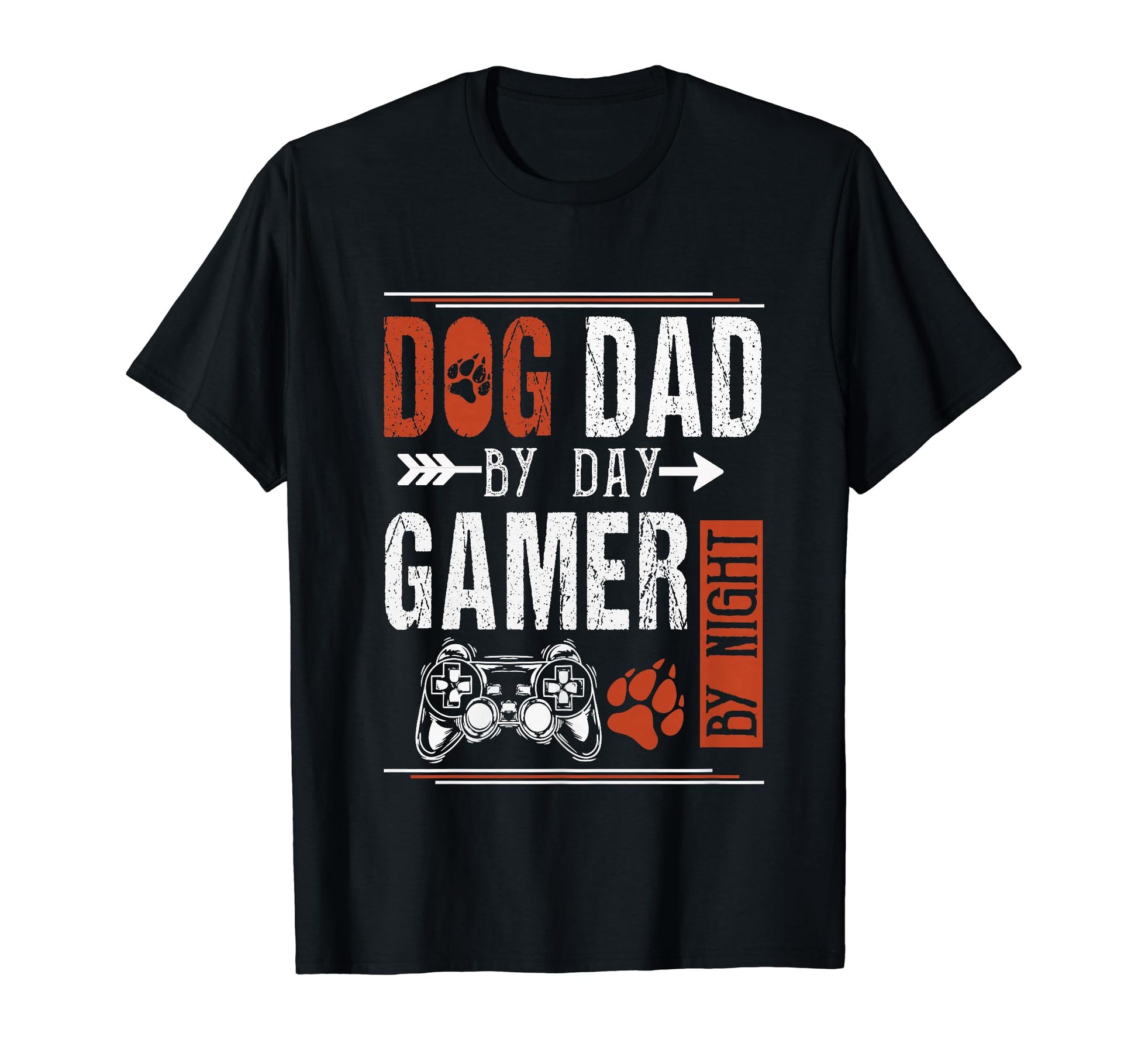 Mens Dog Dad Day Gamer Night Fathers T-Shirt - Novelty Apparel Men Women - T-Shirt, Sweatshirt, Hoodie