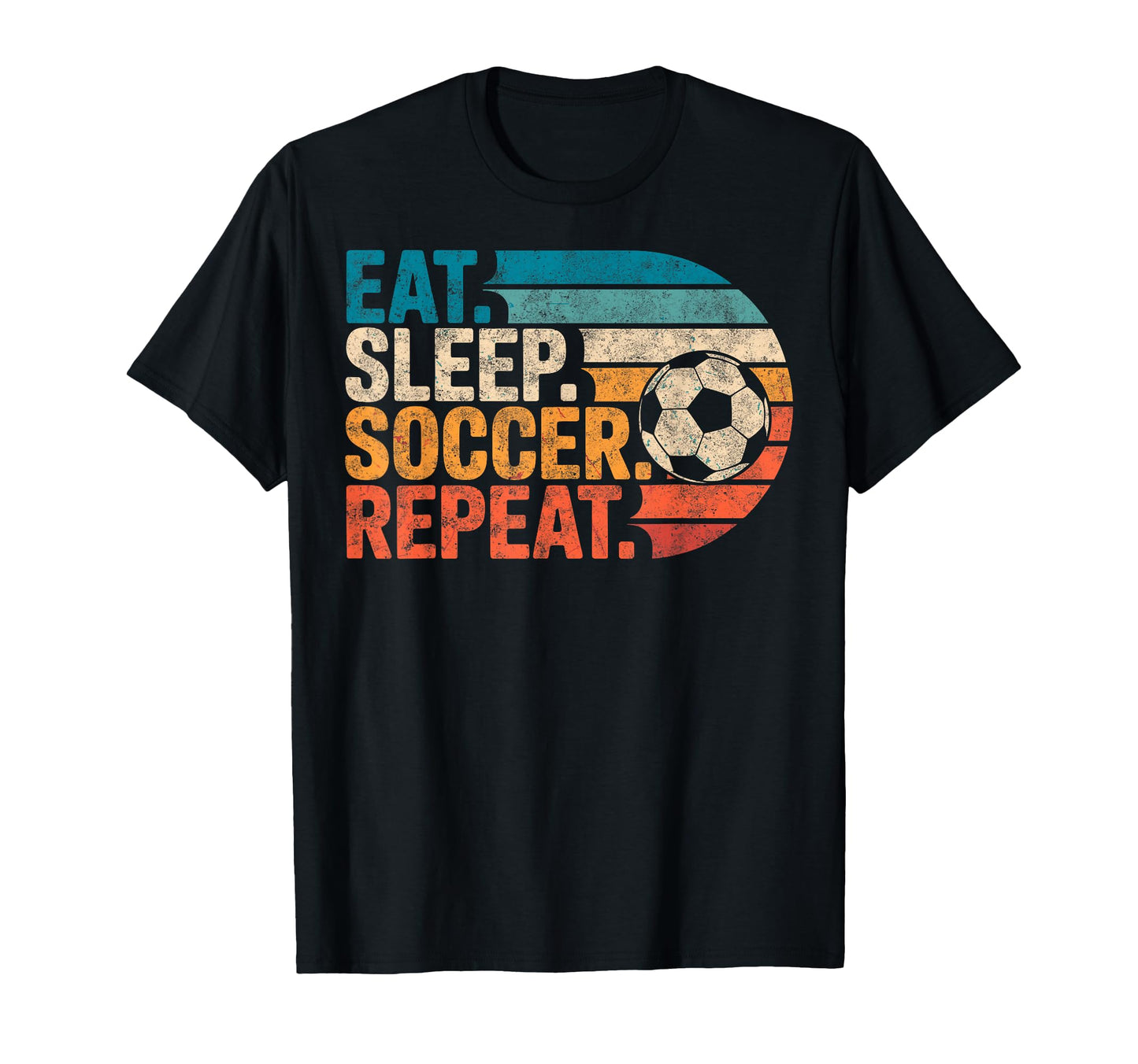 Eat Sleep Soccer Repet Goalie Player T-Shirt - Unique Graphic for Adults - T-Shirt, Sweatshirt, Hoodie