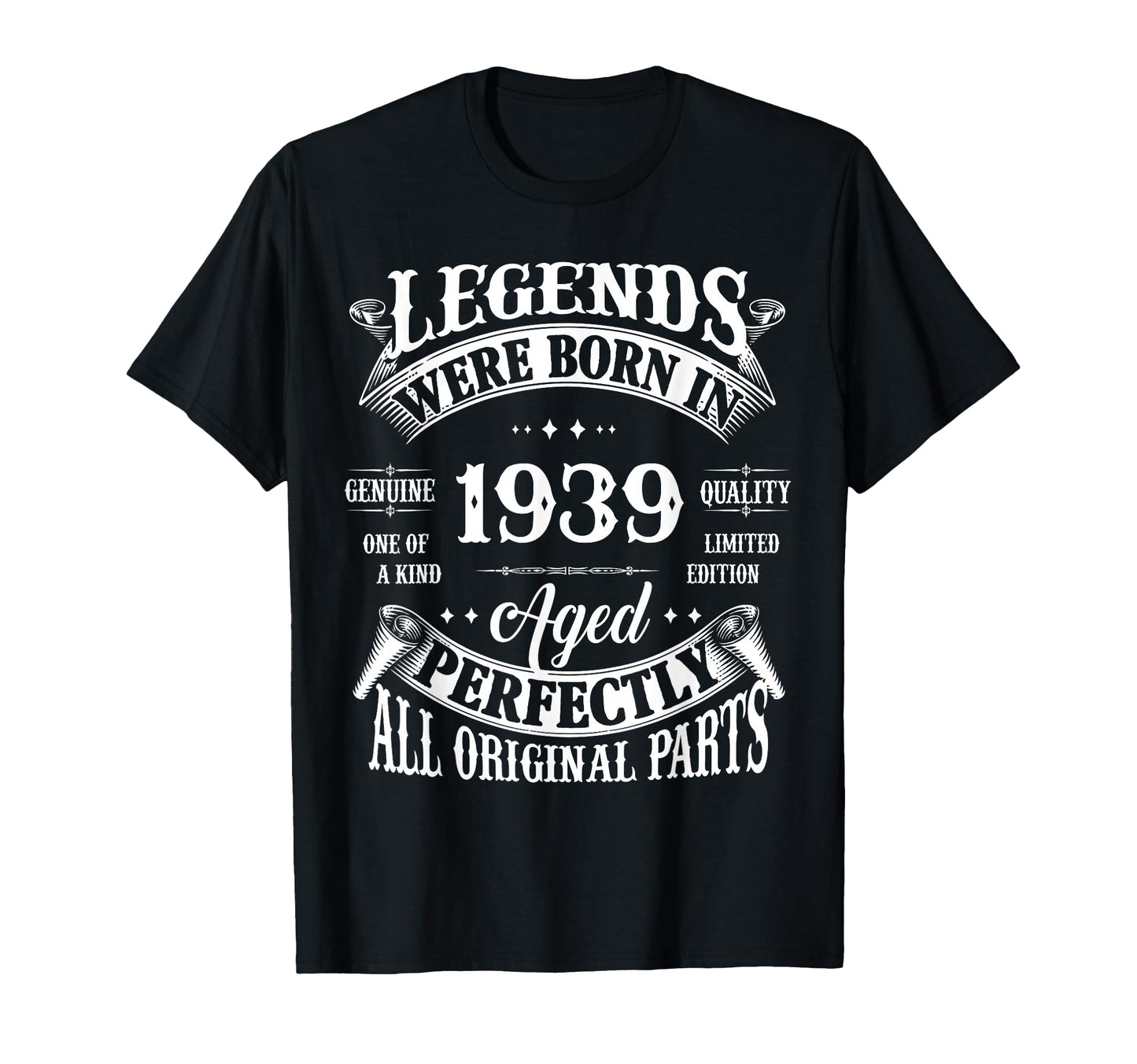 87Th Birthday Gift Legends Born 1939 T-Shirt - Minimalist Print Men Women - T-Shirt, Sweatshirt, Hoodie