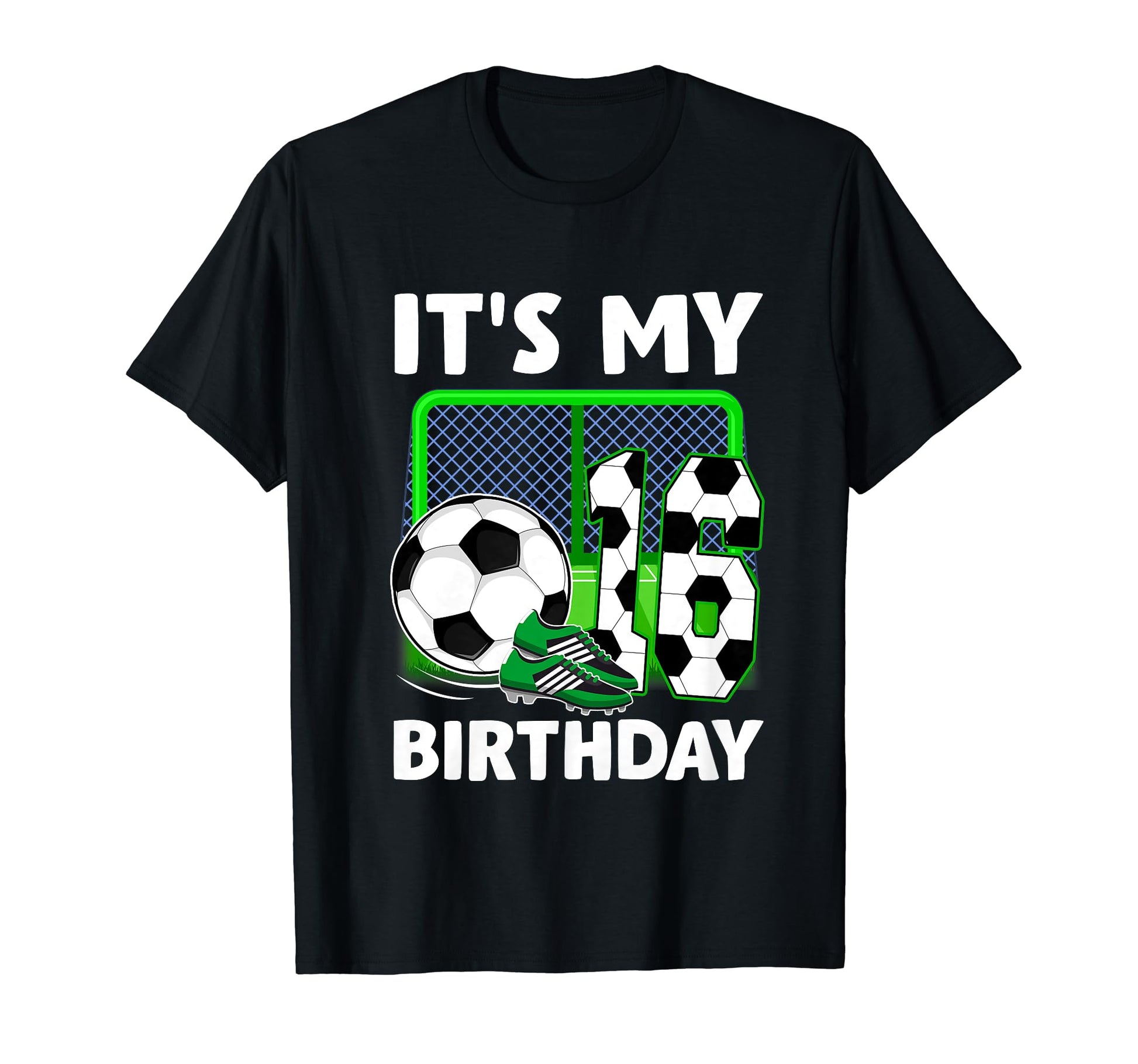 Its My 16Th Soccer Party 16 Year Old T-Shirt - Minimalist Print Men Women - T-Shirt, Sweatshirt, Hoodie