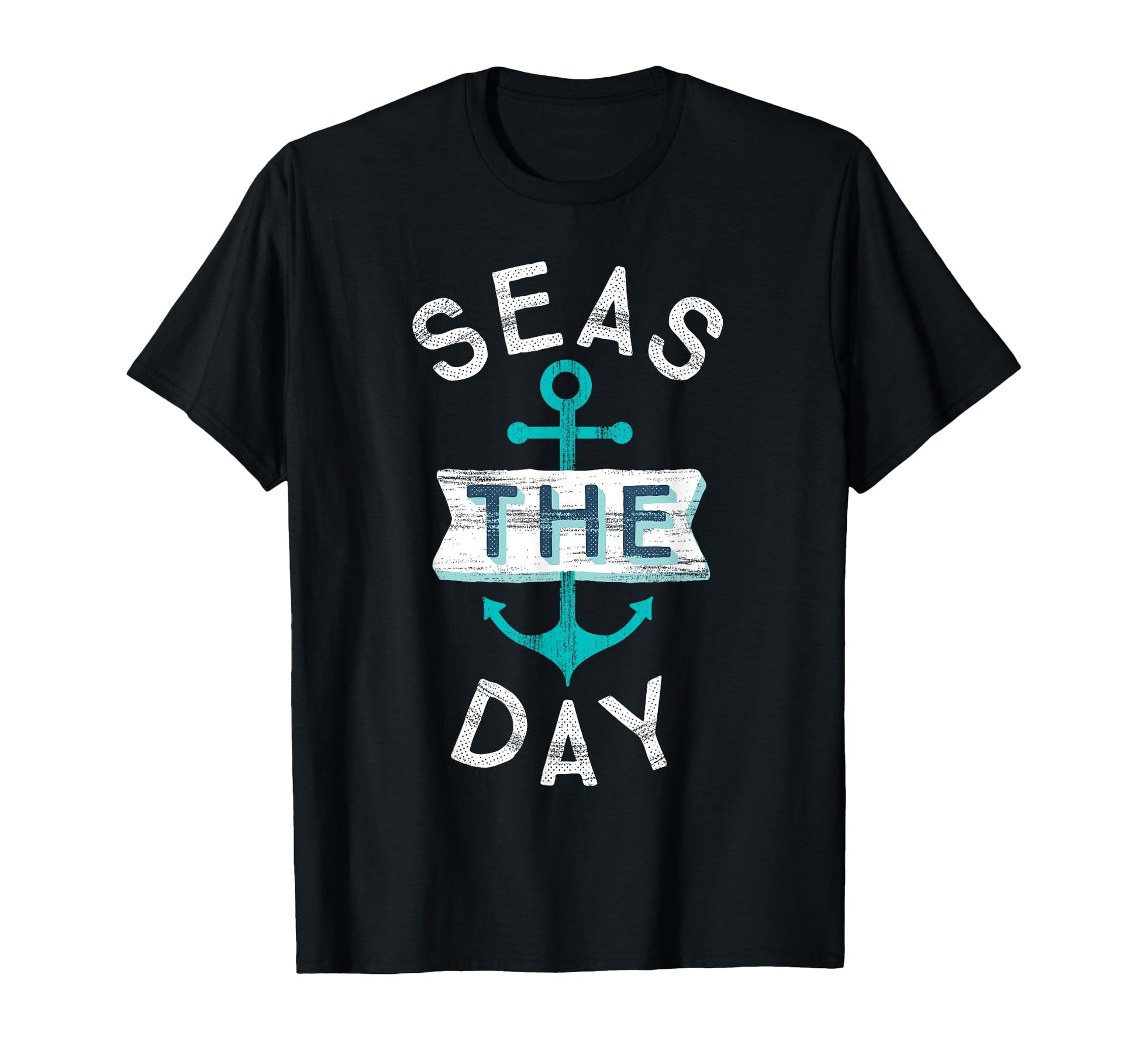Funny Cruise Seas Day Teal Nautical T-Shirt - Custom Art Print Men Women - T-Shirt, Sweatshirt, Hoodie