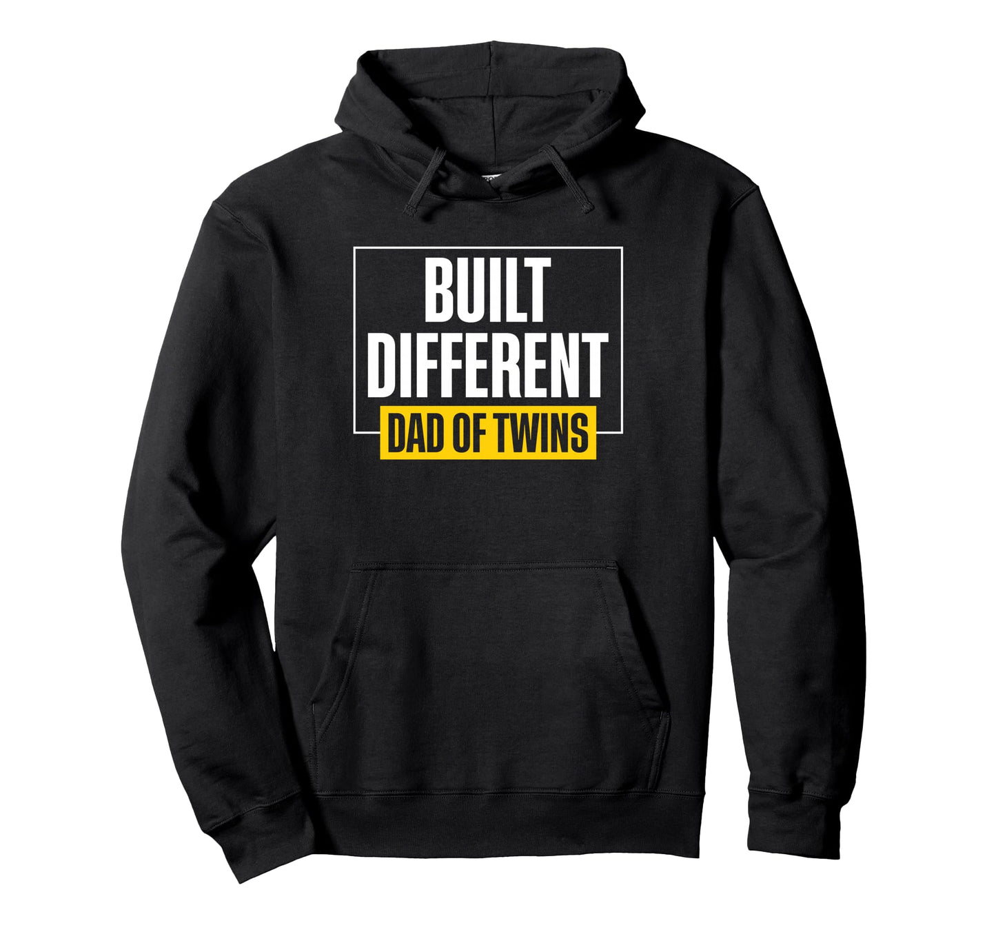 Built Different Dad Twins Father Twins Hoodie - Fun Novelty Design Unisex - T-Shirt, Sweatshirt, Hoodie