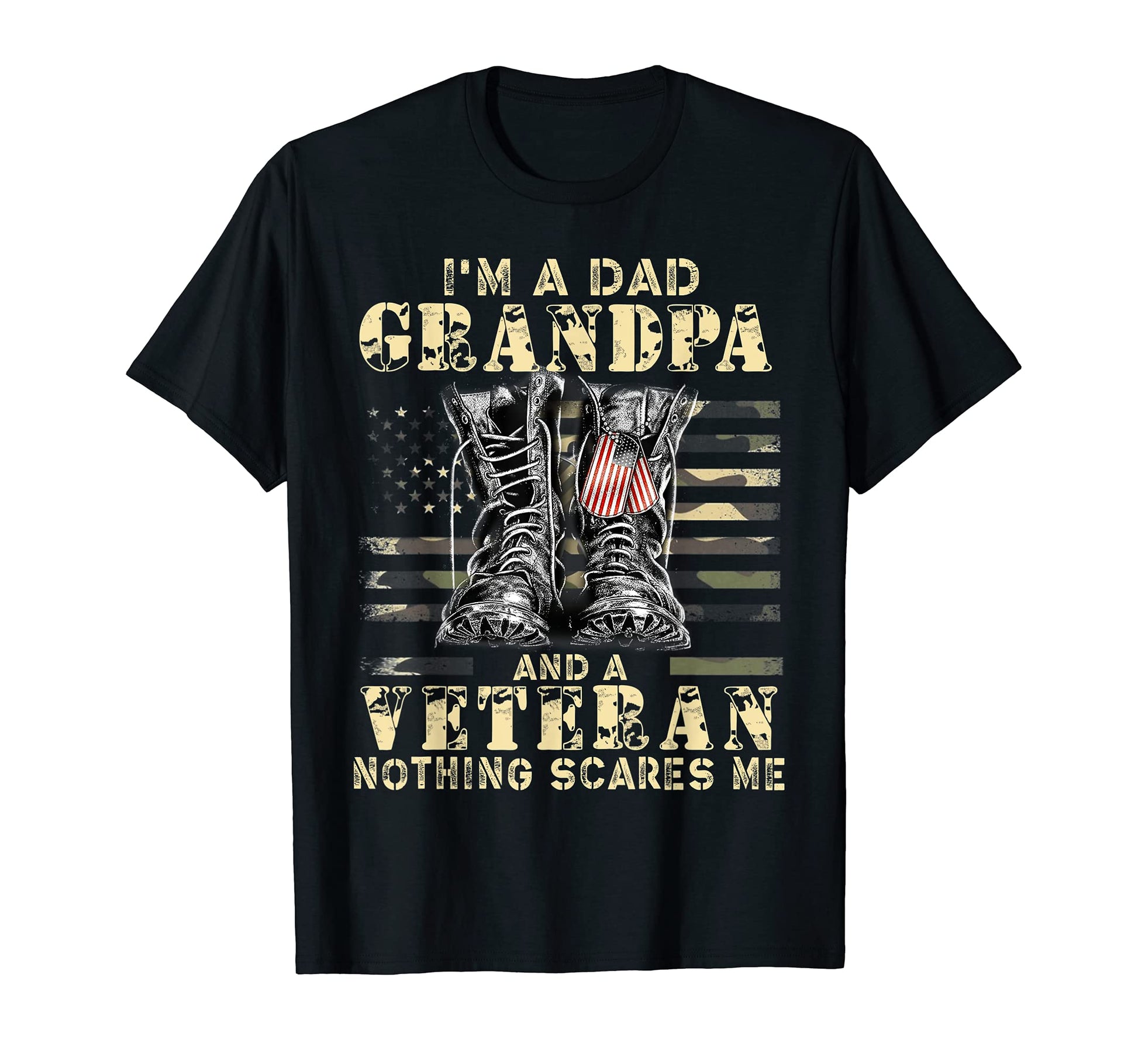 Mens I Am Dad Grandpa And Veteran T-Shirt - Novelty Apparel for Adults - T-Shirt, Sweatshirt, Hoodie