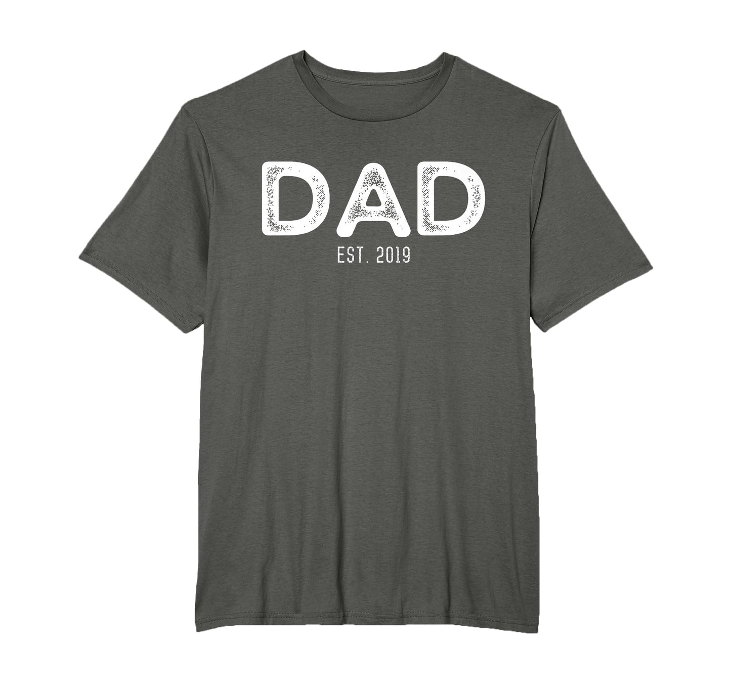 Dad Est 2019 New Dad Gift T-Shirt - Minimalist Print Men Women - T-Shirt, Sweatshirt, Hoodie