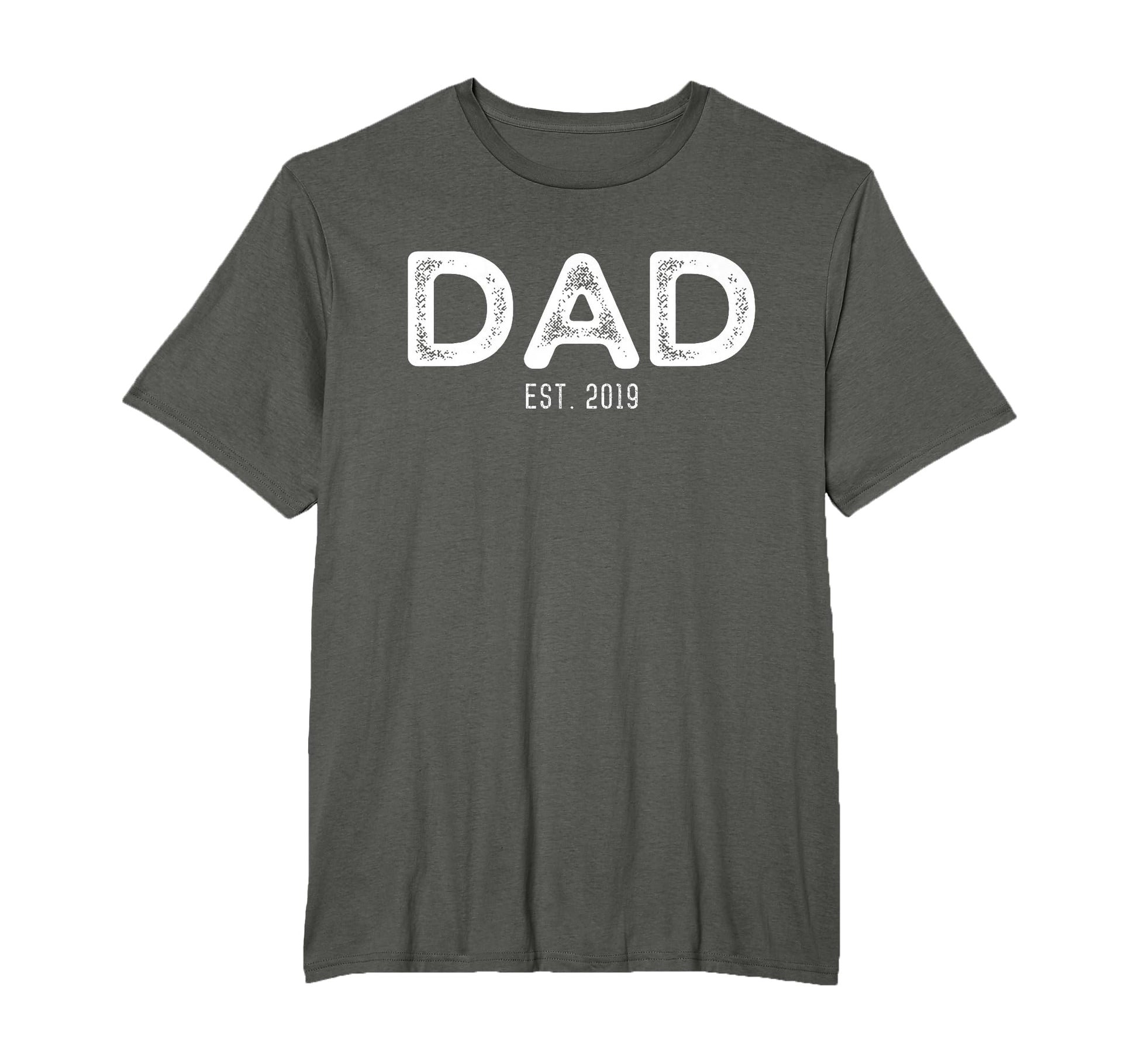 Dad Est 2019 New Dad Gift T-Shirt - Minimalist Print Men Women - T-Shirt, Sweatshirt, Hoodie