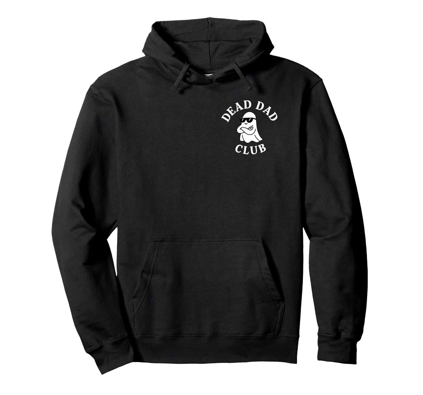 2 Sided Halloween Ghost Tell My Dad Hoodie - Minimalist Print Men Women - T-Shirt, Sweatshirt, Hoodie
