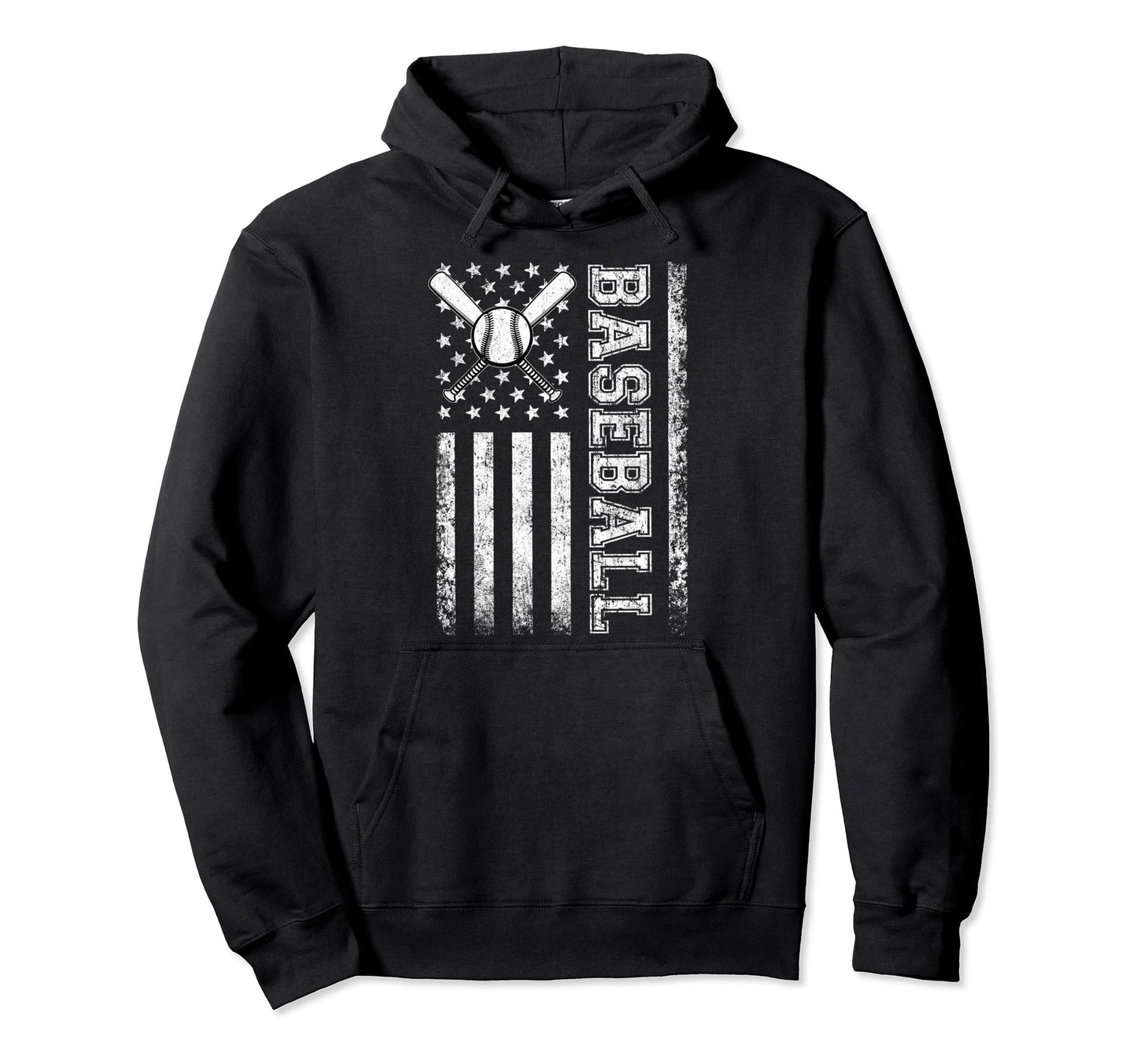 American Flag Baseball Flag Dad Mom Hoodie - Novelty Apparel for Adults - T-Shirt, Sweatshirt, Hoodie