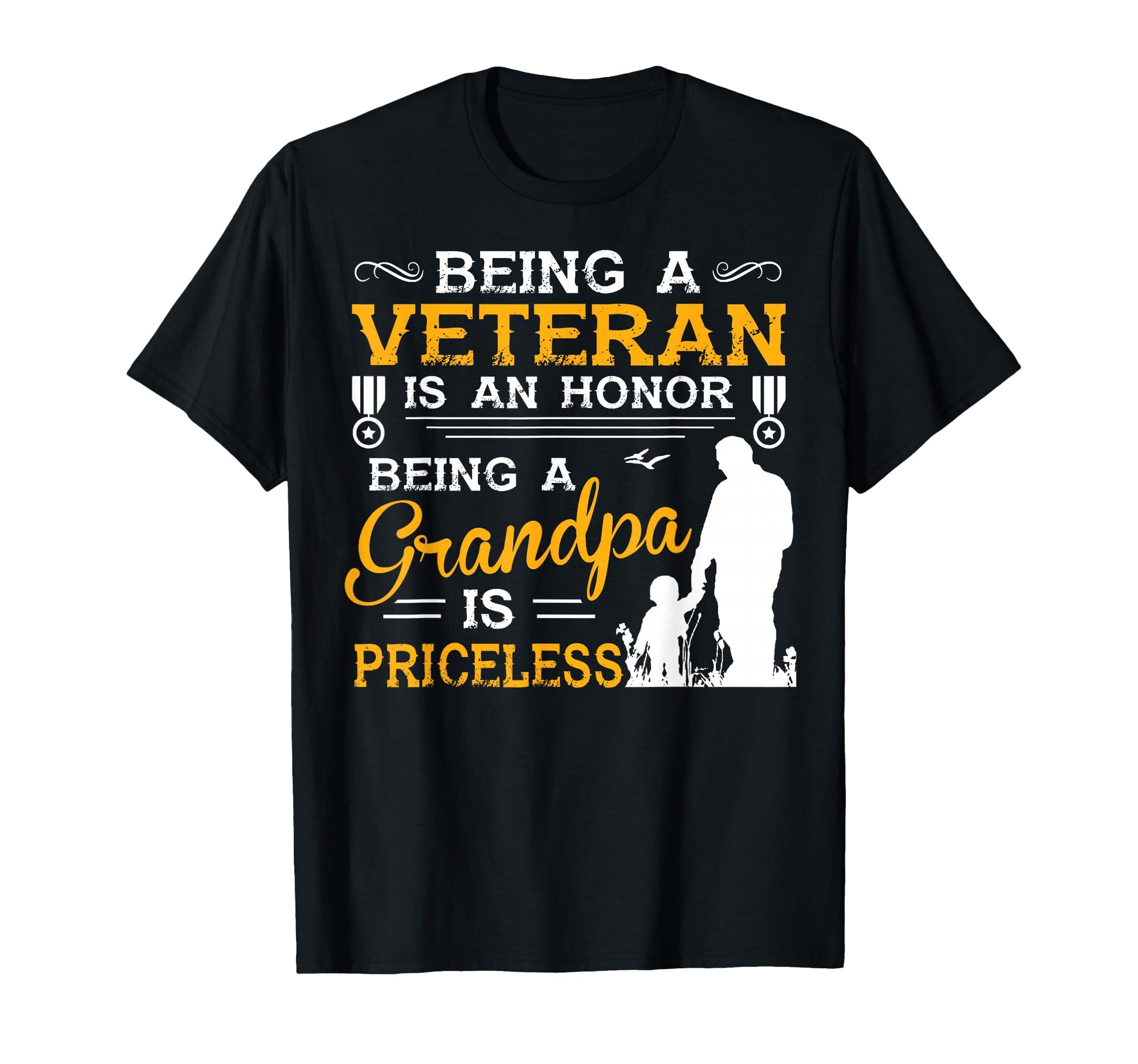Veteran Grandpa Gift Grandfather T-Shirt - Trendy Graphic Unisex - T-Shirt, Sweatshirt, Hoodie