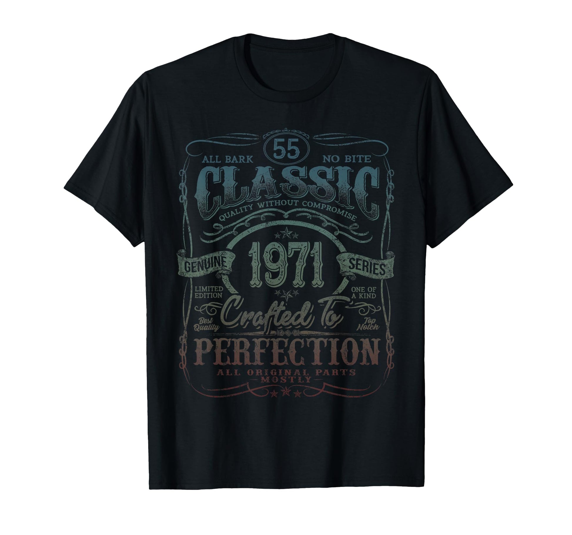 1971 55 Year Old 55Th Birthday T-Shirt - Fun Novelty Design Men Women - T-Shirt, Sweatshirt, Hoodie