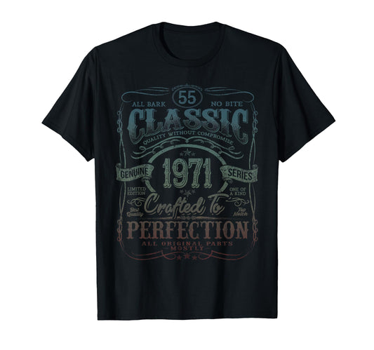 1971 55 Year Old 55Th Birthday T-Shirt - Fun Novelty Design Men Women - T-Shirt, Sweatshirt, Hoodie