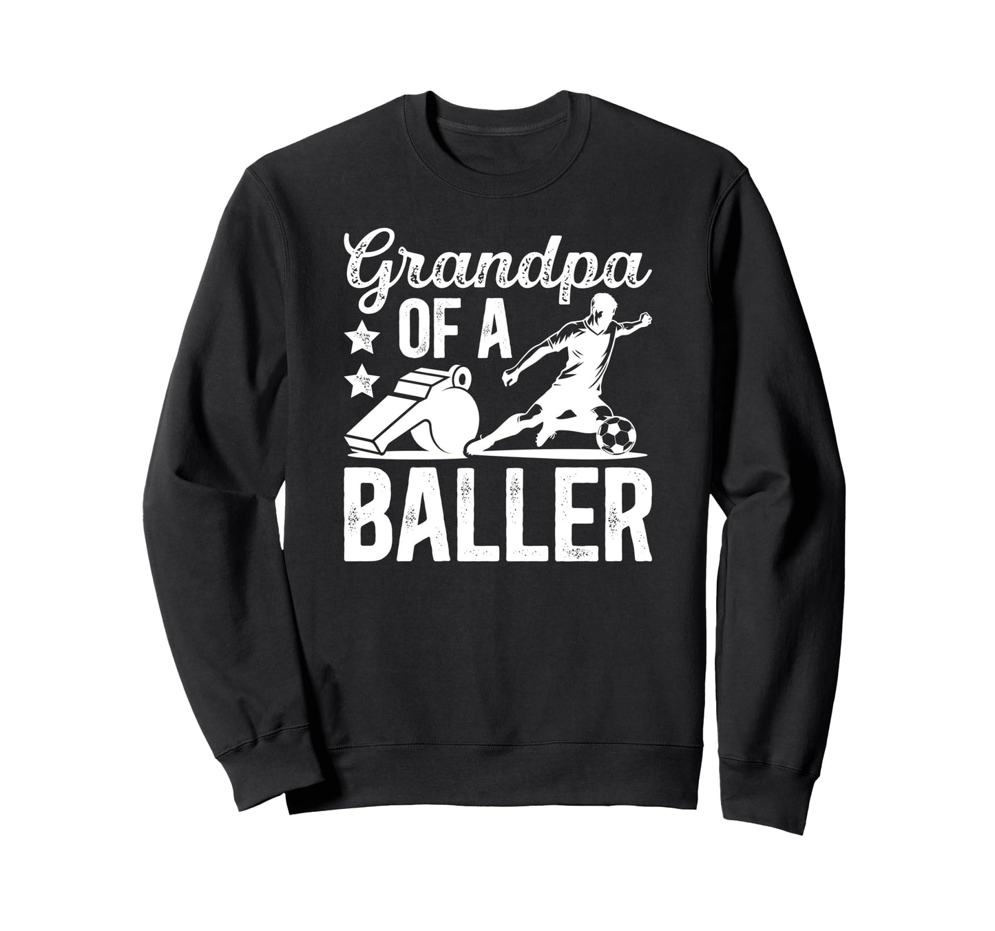 Grandpa Baller Soccer Grandpa Sweatshirt - Custom Art Print Men Women - T-Shirt, Sweatshirt, Hoodie
