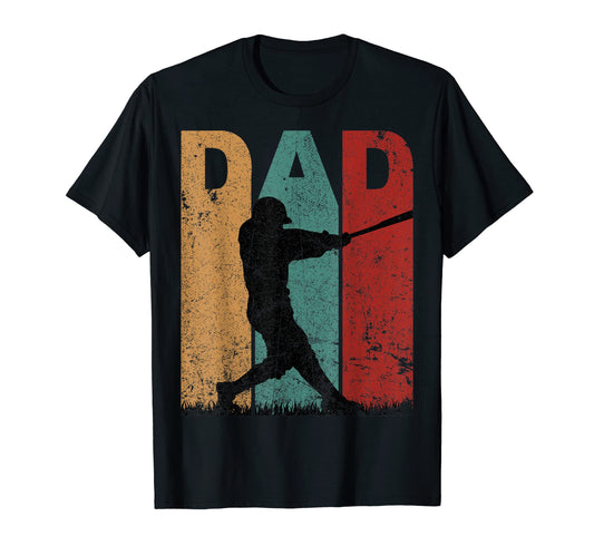 Baseball Dad Fathers Day Gift Ideas T-Shirt - Custom Art Print for Adults - T-Shirt, Sweatshirt, Hoodie