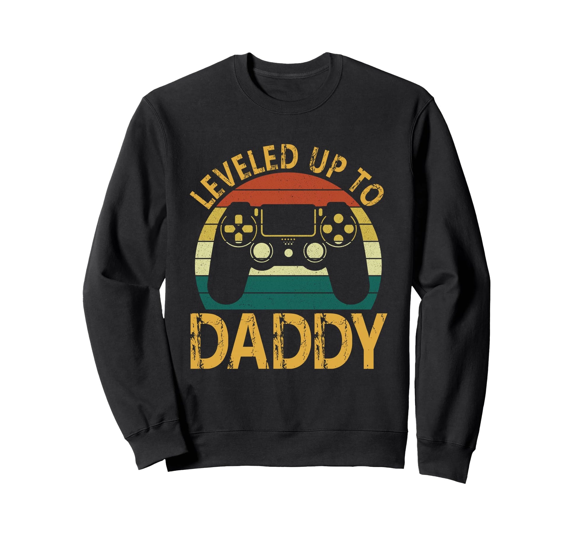 New Dad Fathers Day Leveled Up To Sweatshirt - Custom Art Print Unisex - T-Shirt, Sweatshirt, Hoodie