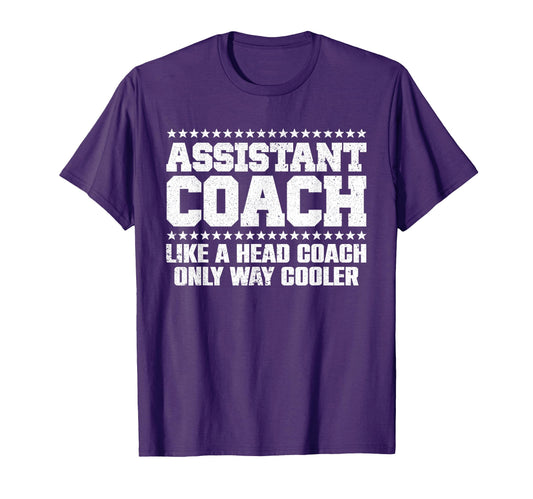 Assistant Coach Tennis Softball T-Shirt - Fun Novelty Design for Adults - T-Shirt, Sweatshirt, Hoodie