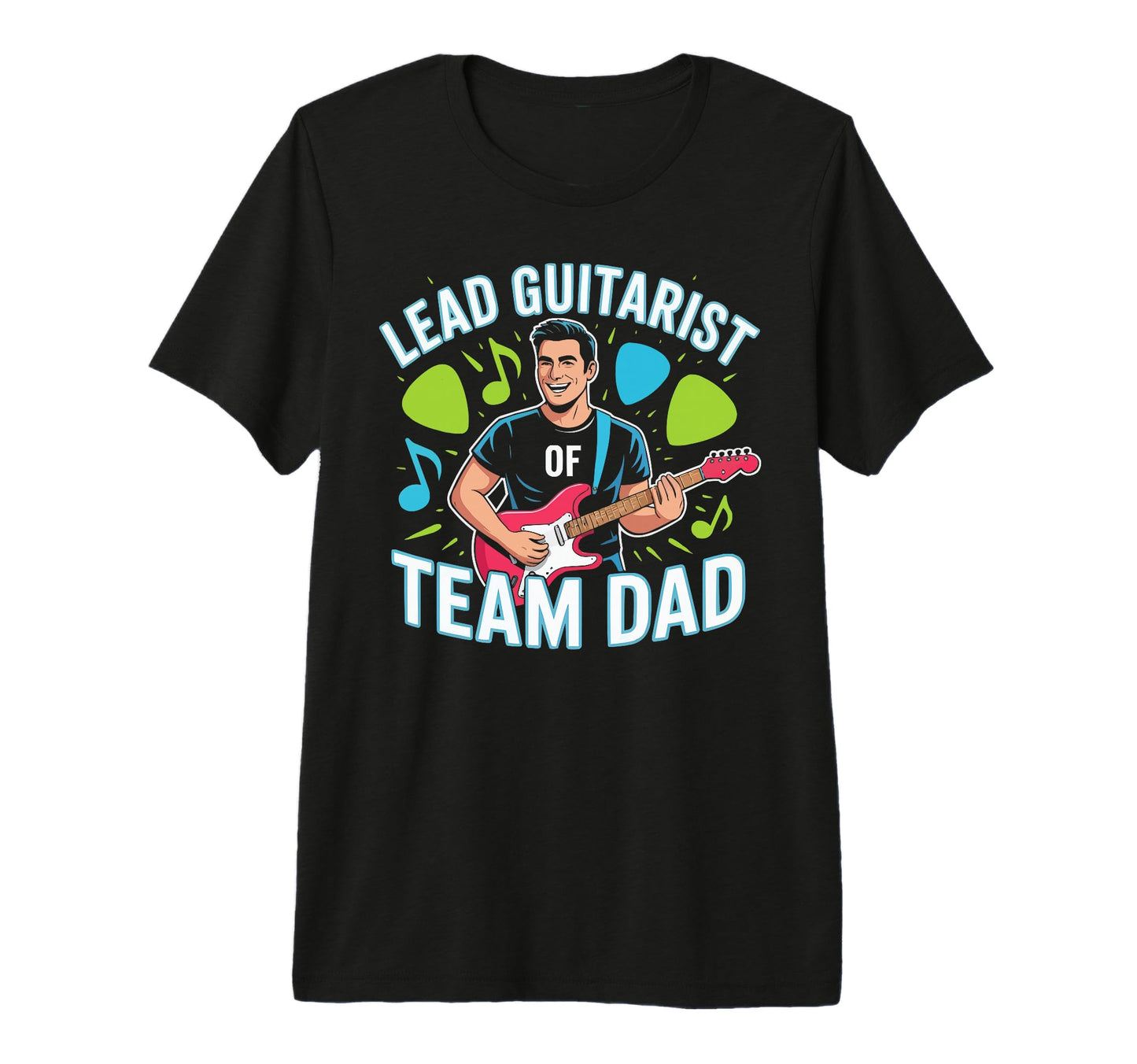 Guitarist Dad Guitar Player Daddy T-Shirt - Trendy Graphic for Adults - T-Shirt, Sweatshirt, Hoodie