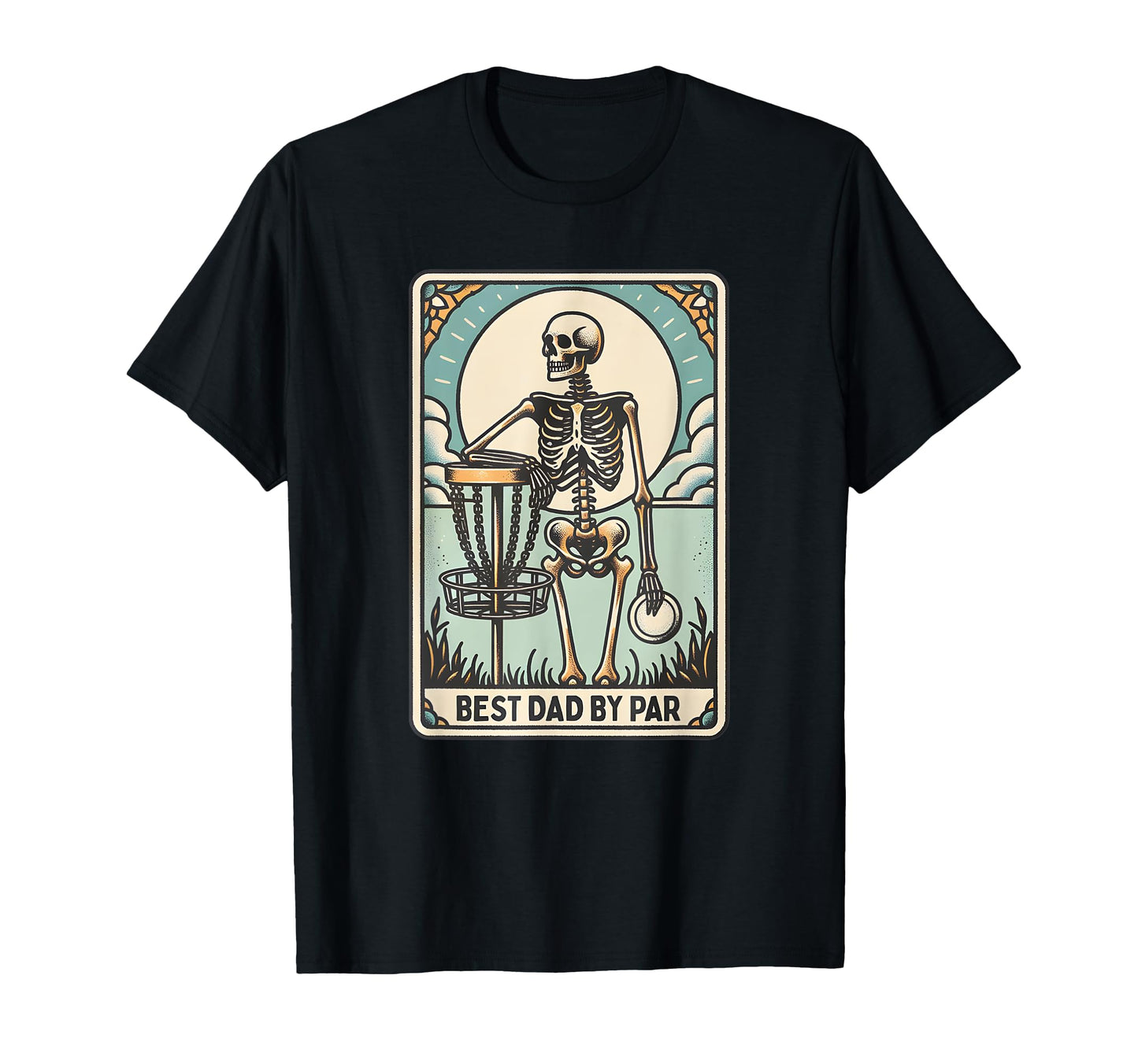 Disc Golf Tarot Card Funny Skeleton T-Shirt - Custom Art Print Men Women - T-Shirt, Sweatshirt, Hoodie