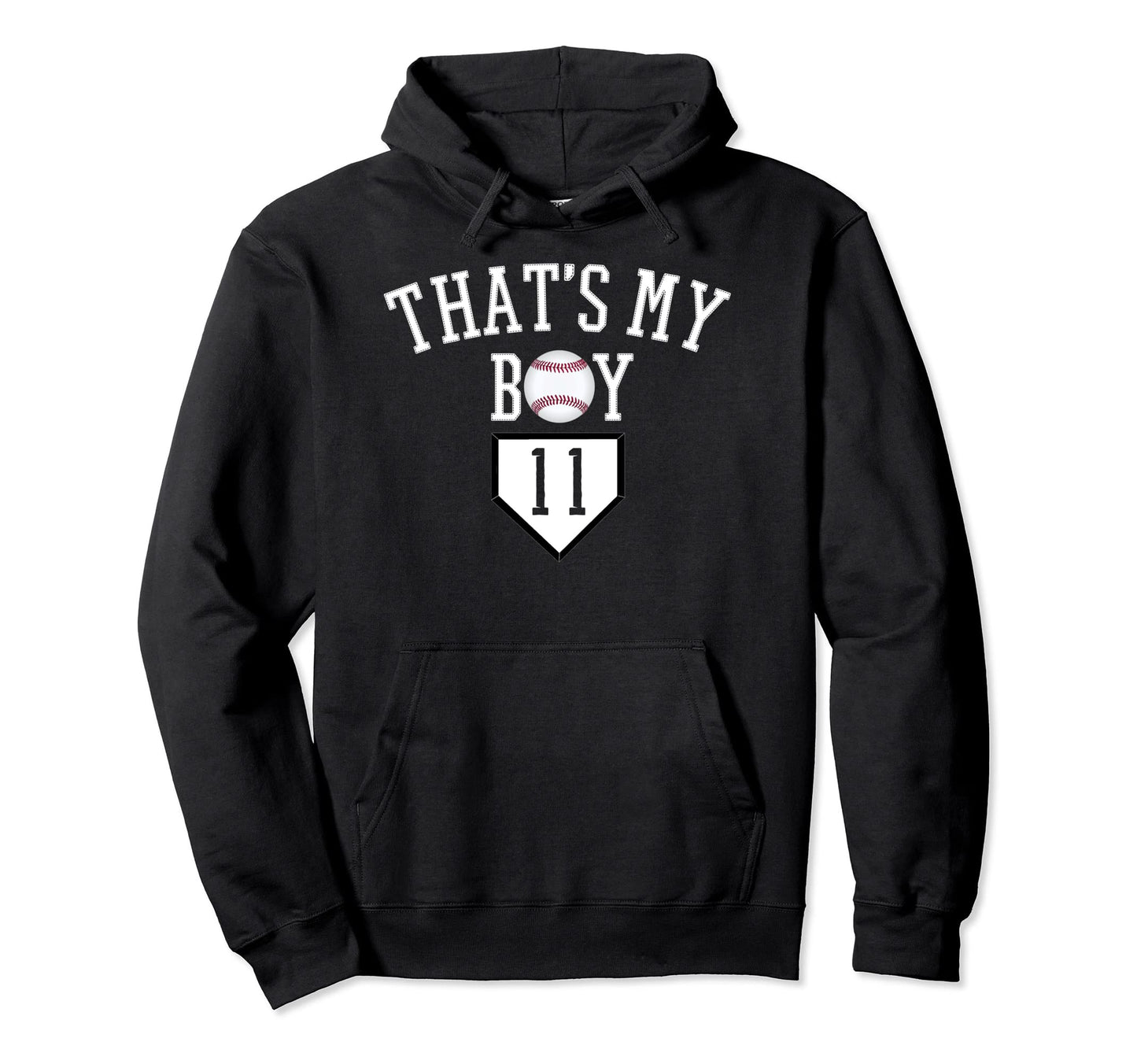 11 Thats My Baseball Number Baseball Mom Dad Hoodie - Trendy Graphic Unisex - T-Shirt, Sweatshirt, Hoodie