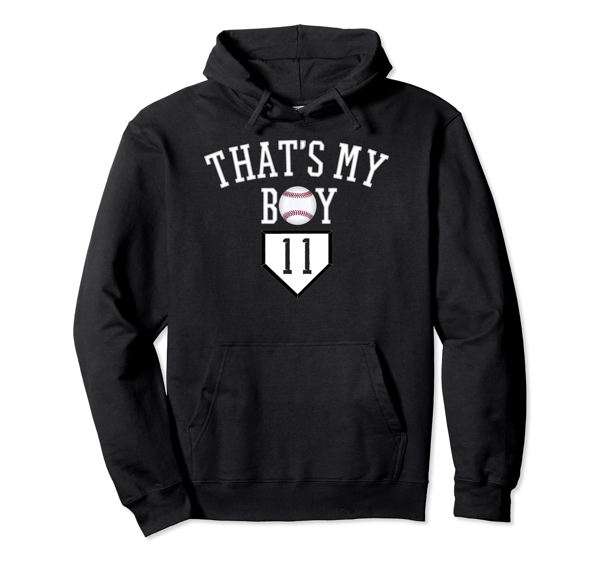 11 Thats My Baseball Number Baseball Mom Dad Hoodie - Trendy Graphic Unisex - T-Shirt, Sweatshirt, Hoodie