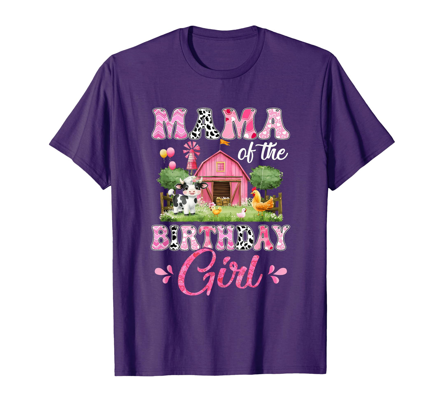 Mama Birthday 1St Birthday Cow Farm T-Shirt - Aesthetic Graphic Unisex - T-Shirt, Sweatshirt, Hoodie