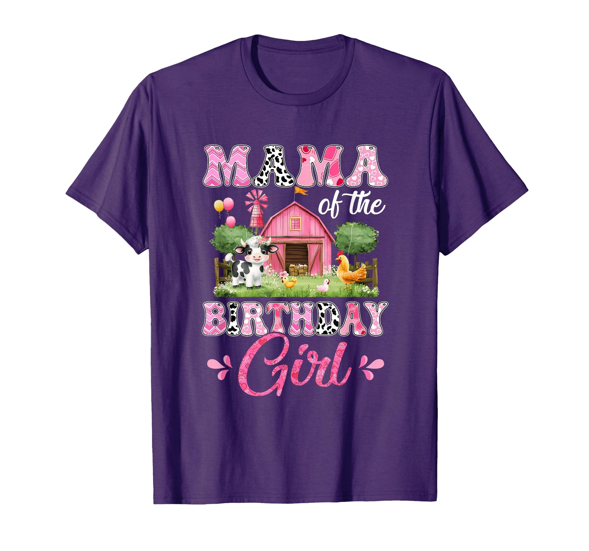 Mama Birthday 1St Birthday Cow Farm T-Shirt - Aesthetic Graphic Unisex - T-Shirt, Sweatshirt, Hoodie