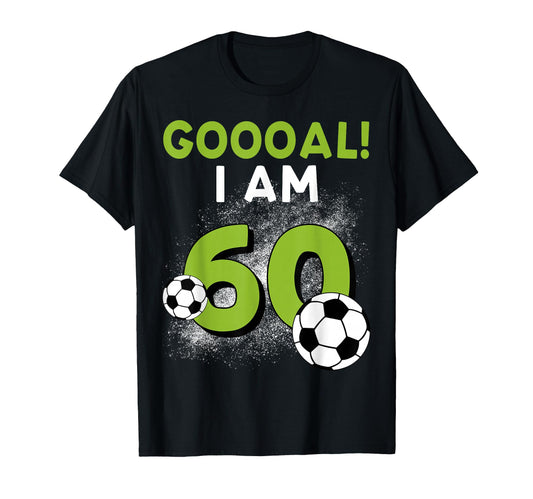 60Th Birthday Soccer Theme 60Year Old T-Shirt - Custom Art Print Men Women - T-Shirt, Sweatshirt, Hoodie