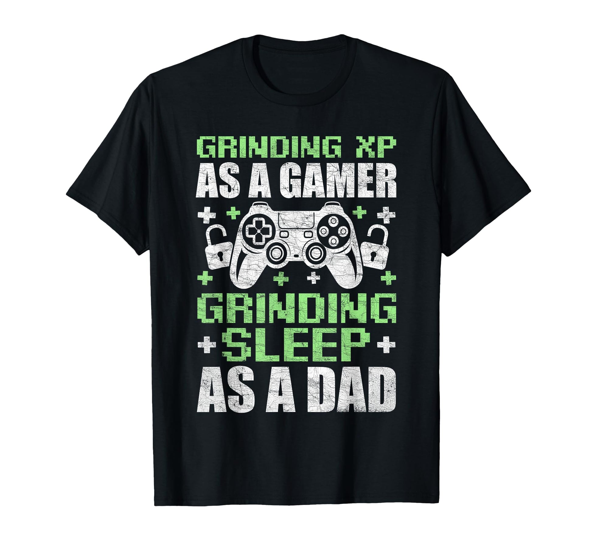 Gaming Dad Fathers Day Grinding Xp As T-Shirt - Graphic Print for Adults - T-Shirt, Sweatshirt, Hoodie