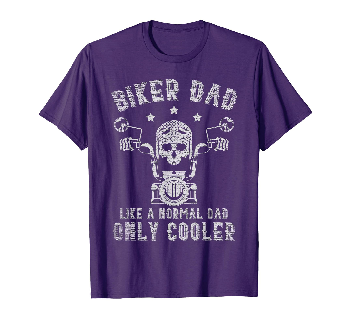 Biker Dad Like Normal Dad Only Cooler T-Shirt - Custom Art Print Men Women - T-Shirt, Sweatshirt, Hoodie