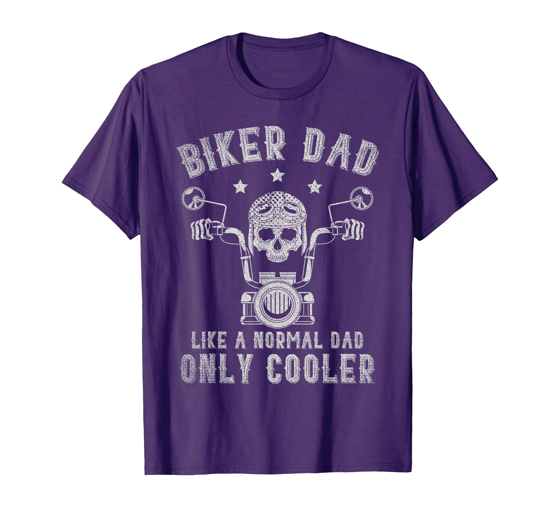 Biker Dad Like Normal Dad Only Cooler T-Shirt - Custom Art Print Men Women - T-Shirt, Sweatshirt, Hoodie
