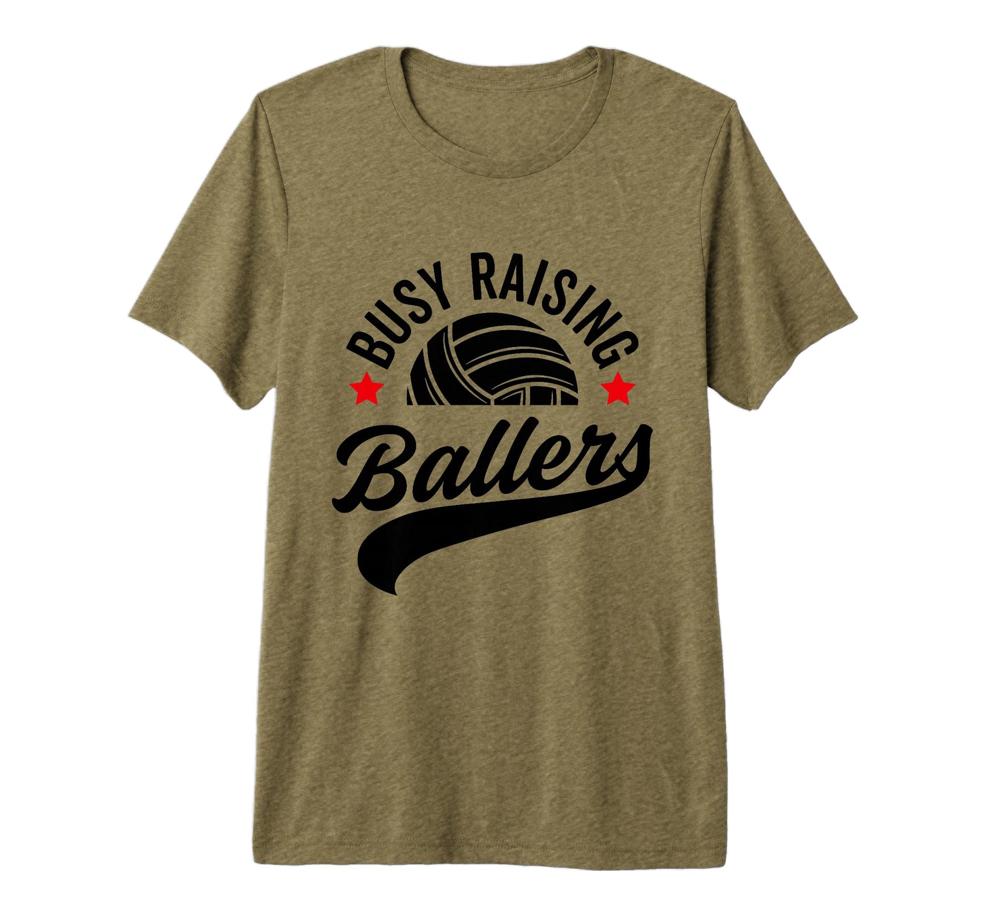 Busy Raising Ballers Volleyball Cheer T-Shirt - Unique Graphic Men Women - T-Shirt, Sweatshirt, Hoodie