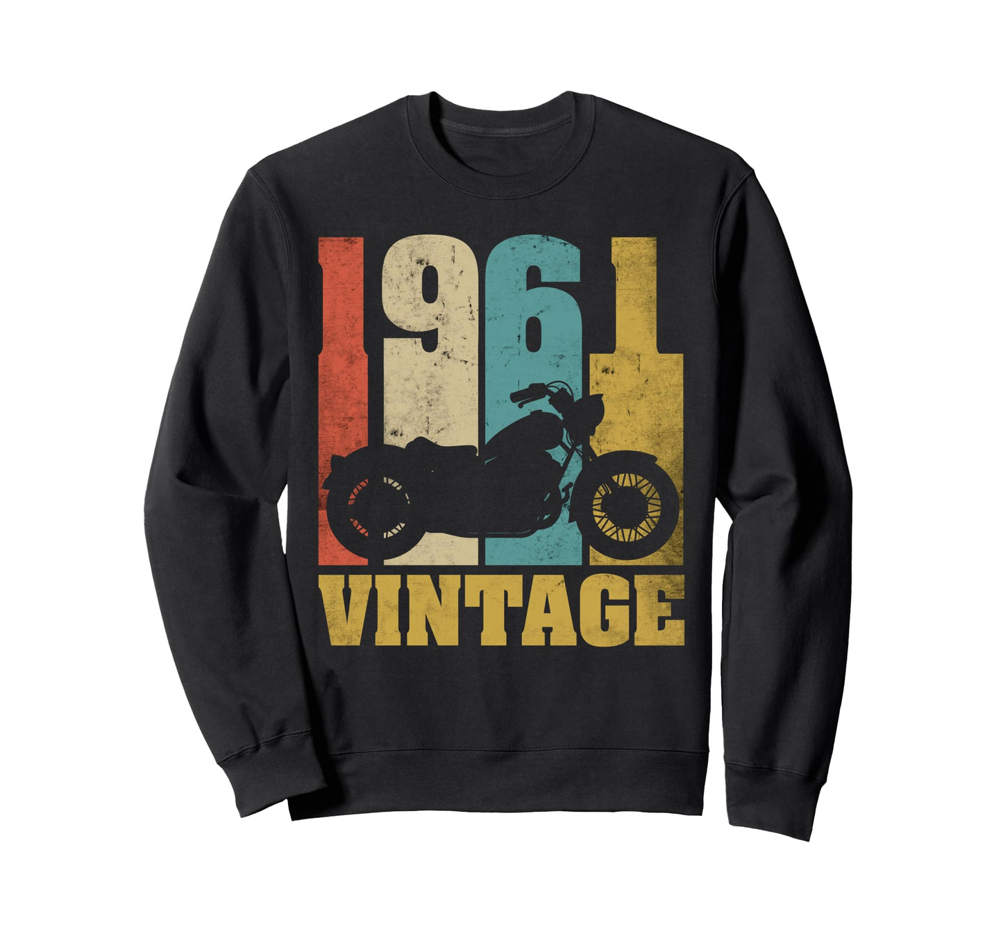 1961 Motorcycle 65Th Birthday Gift Sweatshirt - Fun Novelty Design Unisex - T-Shirt, Sweatshirt, Hoodie