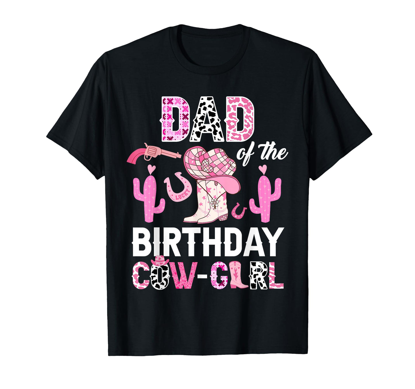 Dad Birthday Cow Rodeo Cowgirl Bday T-Shirt - Unique Graphic Men Women - T-Shirt, Sweatshirt, Hoodie