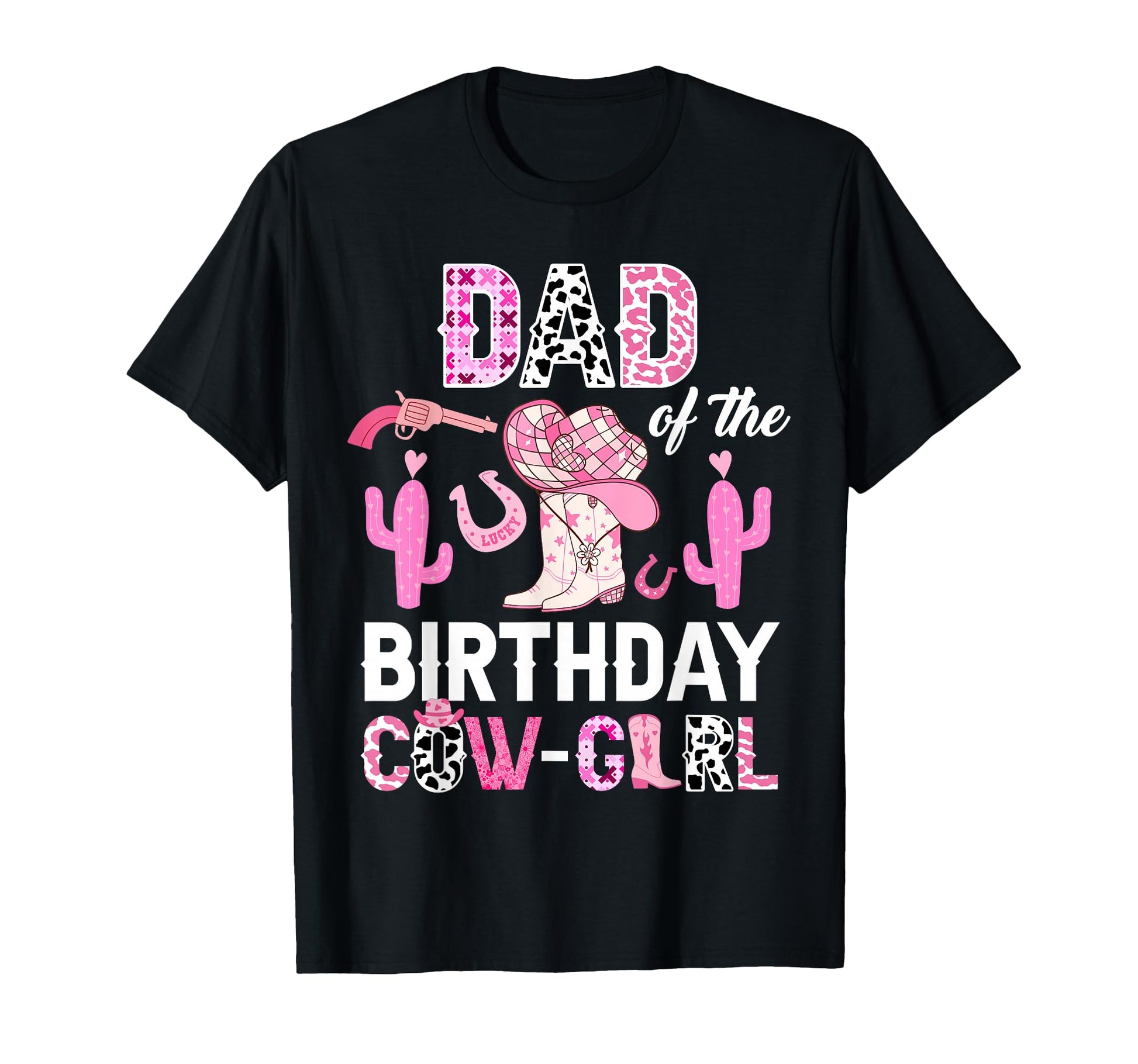Dad Birthday Cow Rodeo Cowgirl Bday T-Shirt - Unique Graphic Men Women - T-Shirt, Sweatshirt, Hoodie