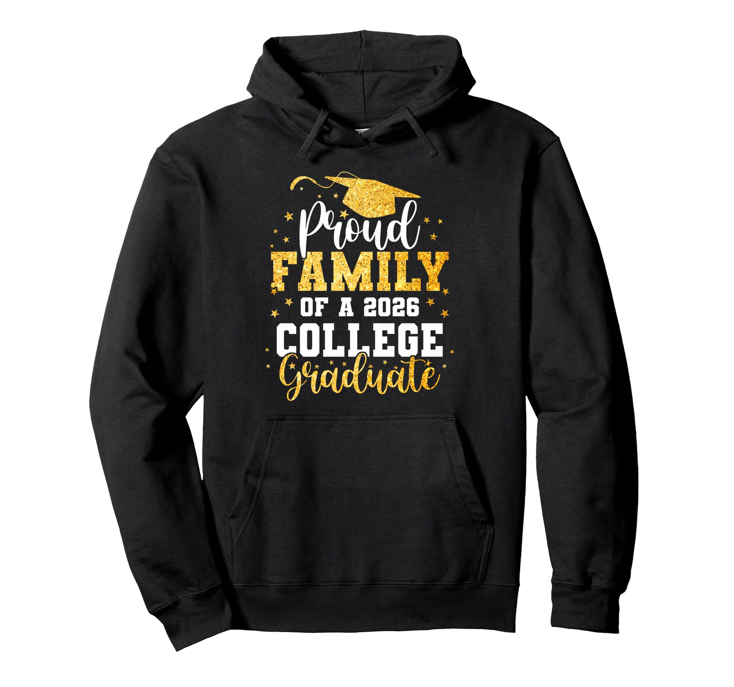 Proud Family Class 2026 College Hoodie - Aesthetic Graphic for Adults - T-Shirt, Sweatshirt, Hoodie
