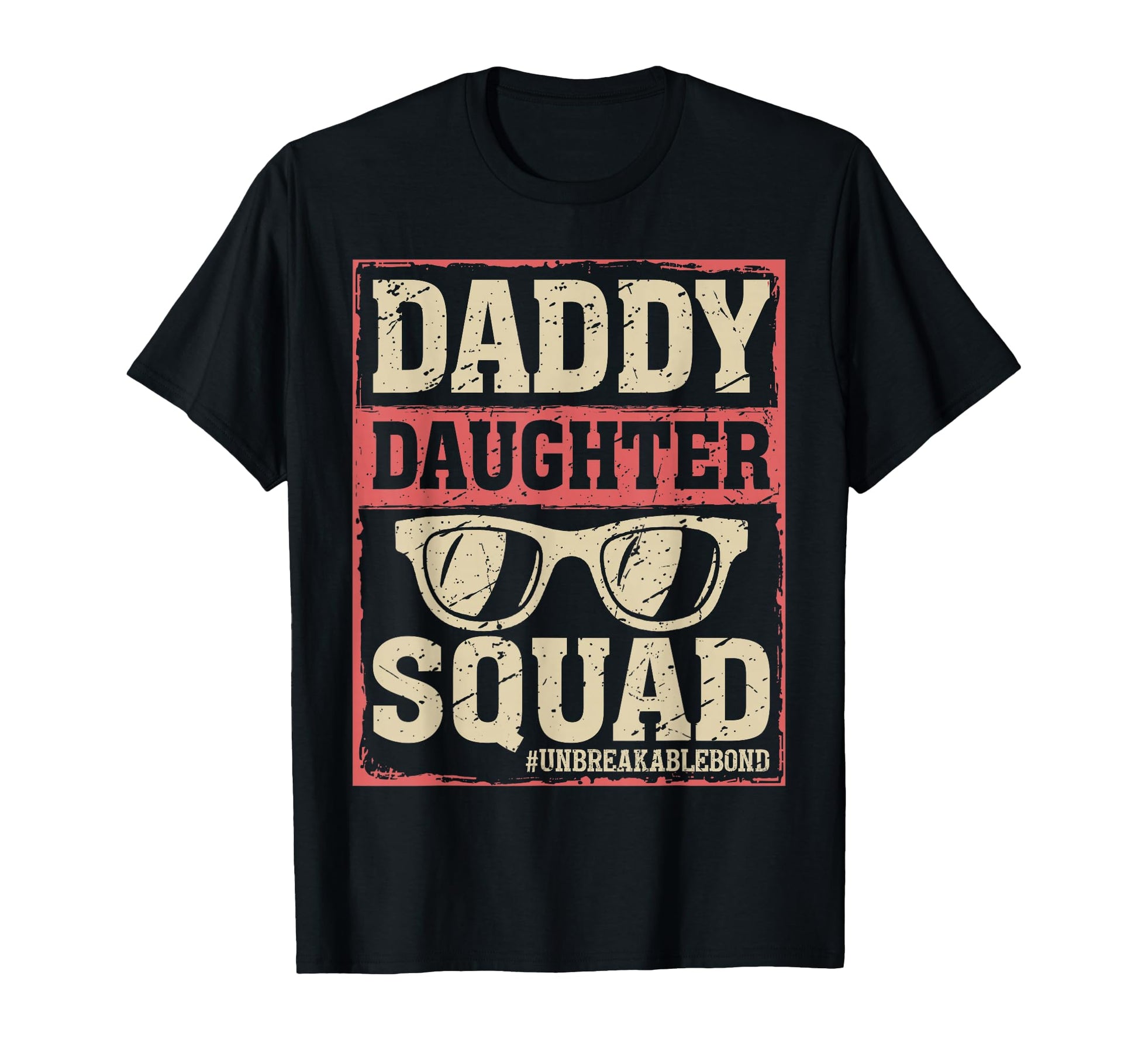 Daddy Daughter Squad Funny Fathers T-Shirt - Minimalist Print Men Women - T-Shirt, Sweatshirt, Hoodie