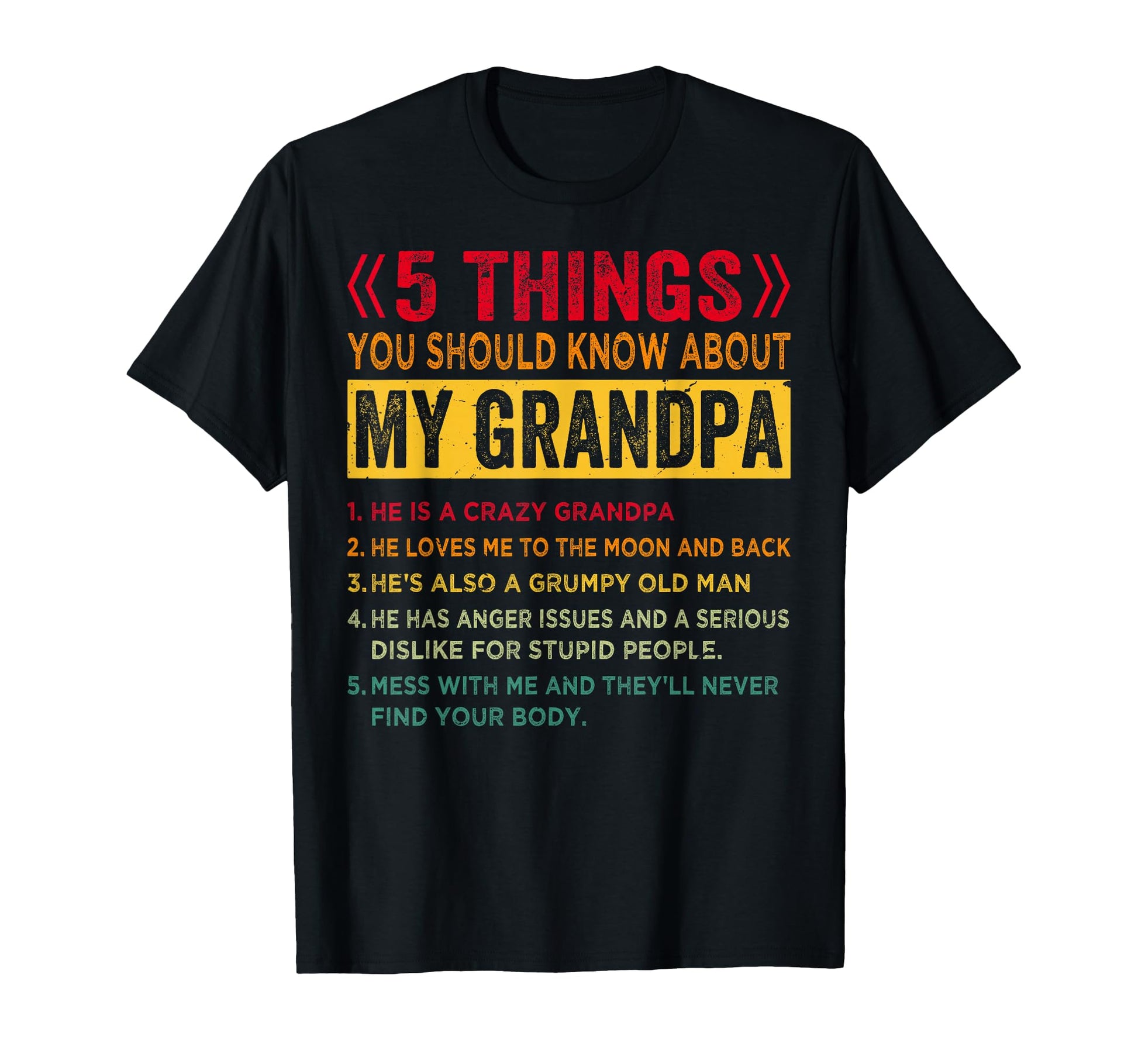 5 Things You Should Know About My T-Shirt - Graphic Print Men Women - T-Shirt, Sweatshirt, Hoodie