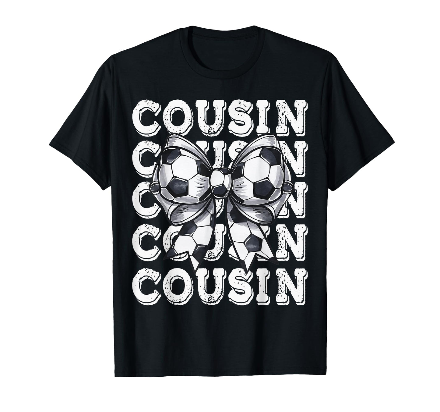 Coquette Soccer Cousin Matching Family T-Shirt - Trendy Graphic for Adults - T-Shirt, Sweatshirt, Hoodie