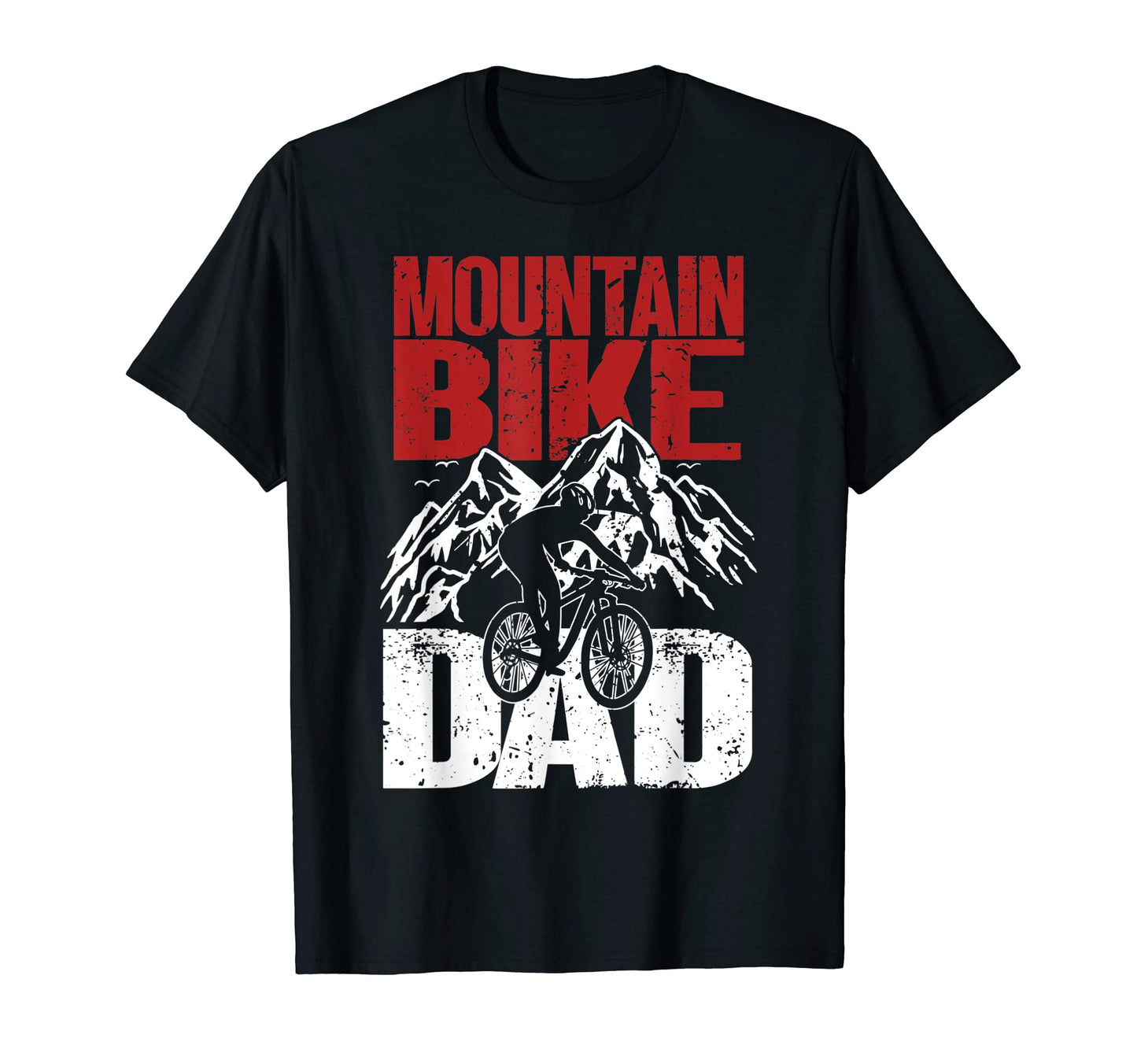 Mens Mountain Bike Dad Cycle Bicycle T-Shirt - Custom Art Print Unisex - T-Shirt, Sweatshirt, Hoodie