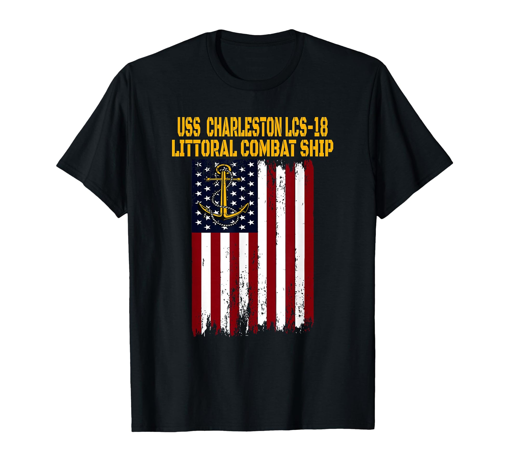 Uss Charleston Lcs 18 Littoral Combat T-Shirt - Unique Graphic for Adults - T-Shirt, Sweatshirt, Hoodie
