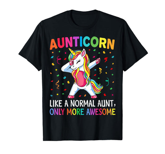 Aunticorn Like Aunt Only Awesome T-Shirt - Casual Everyday Wear Men Women - T-Shirt, Sweatshirt, Hoodie