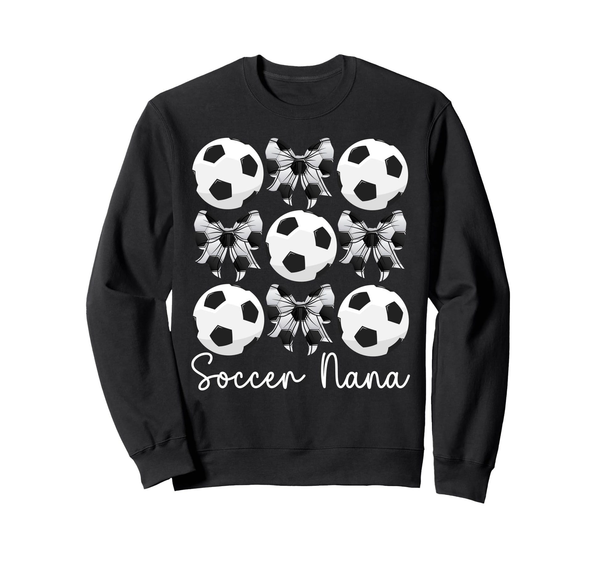 Soccer Nana Coquette Nana Soccer Sweatshirt - Casual Everyday Wear Unisex - T-Shirt, Sweatshirt, Hoodie