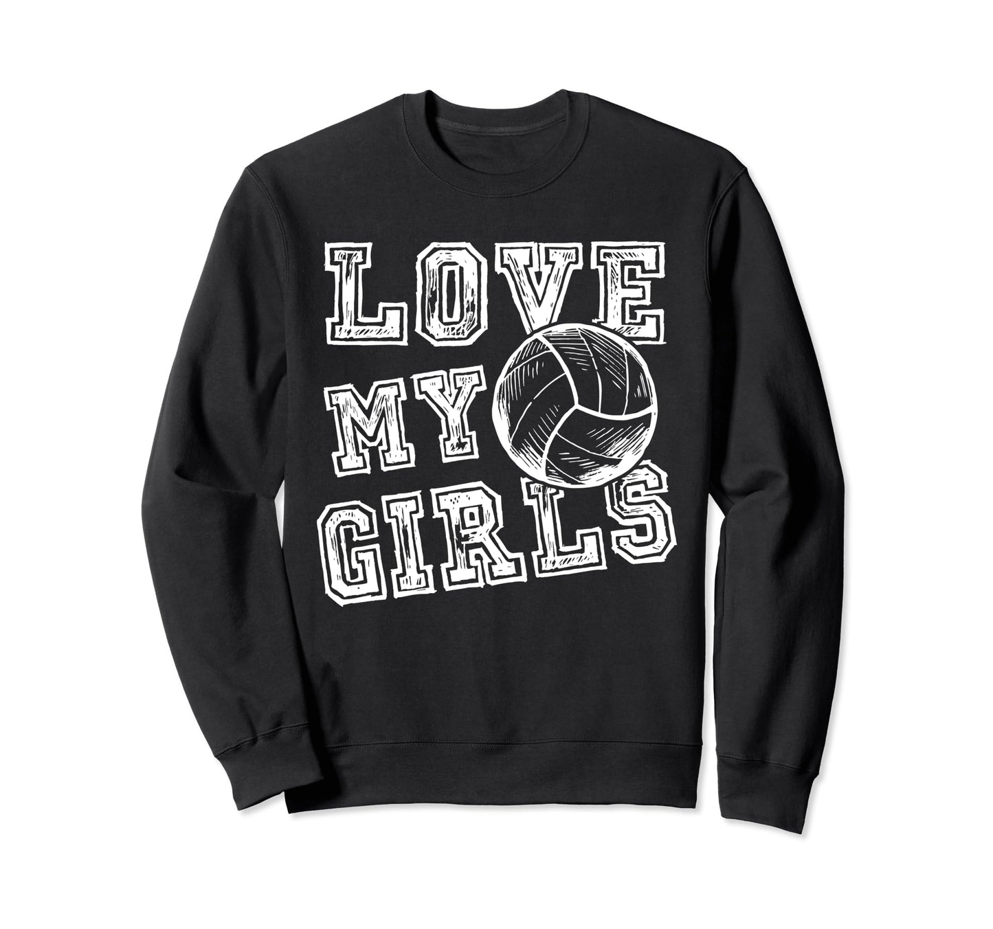 I Love My Volleyball Moms Dad Coaches Sweatshirt - Aesthetic Graphic Unisex - T-Shirt, Sweatshirt, Hoodie