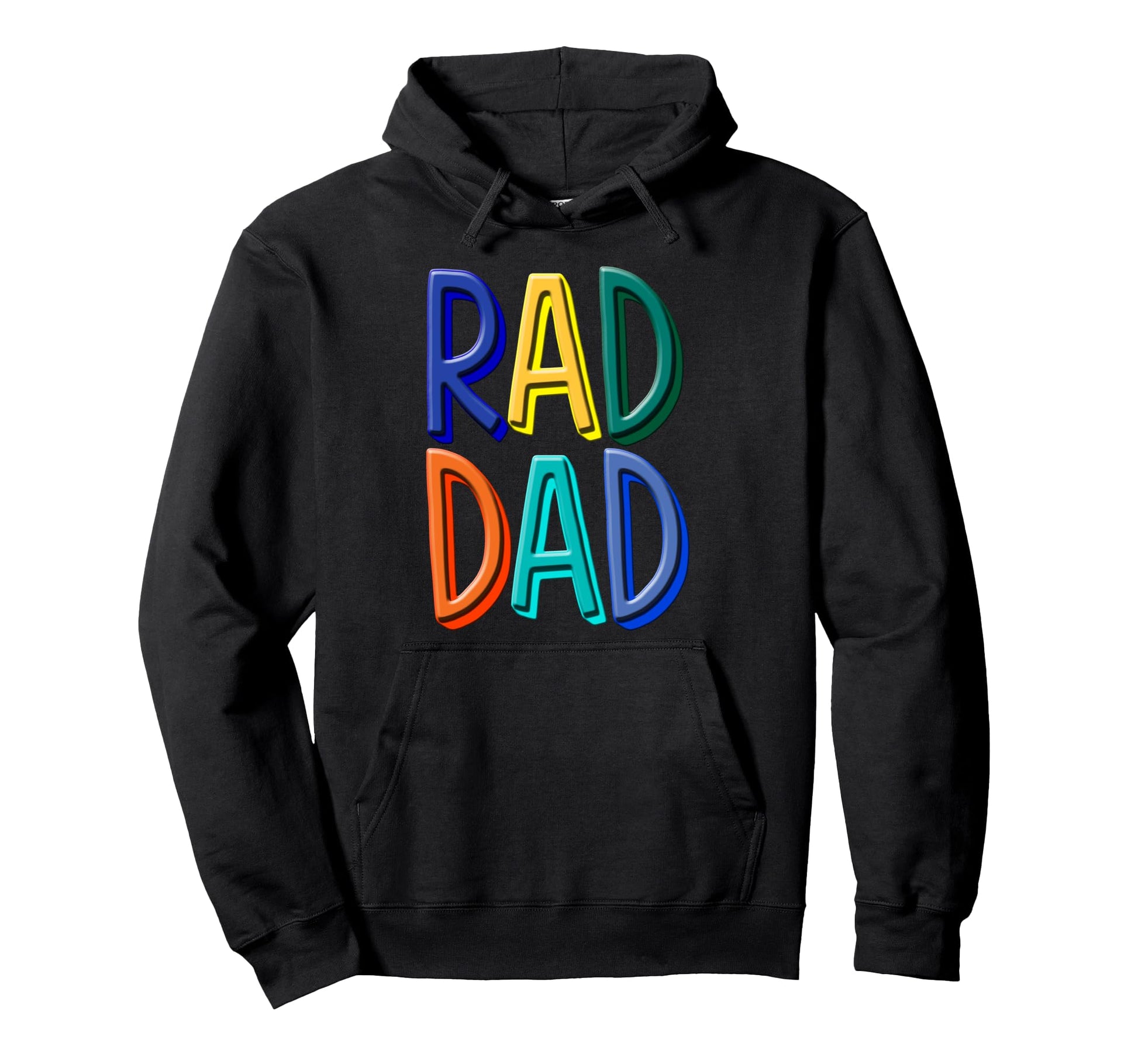 Rad Dad Rad Dad Fathers Day Hoodie - Custom Art Print Unisex - T-Shirt, Sweatshirt, Hoodie