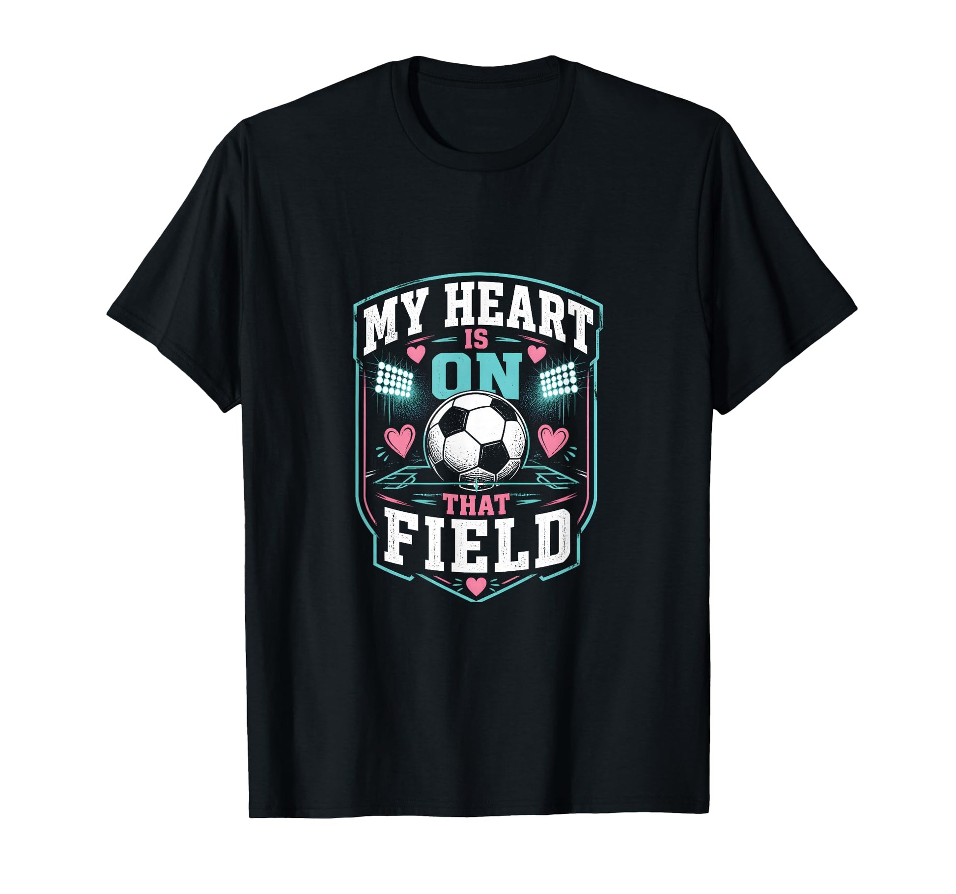 My Heart Is That Field Soccer Mom T-Shirt - Novelty Apparel Unisex - T-Shirt, Sweatshirt, Hoodie